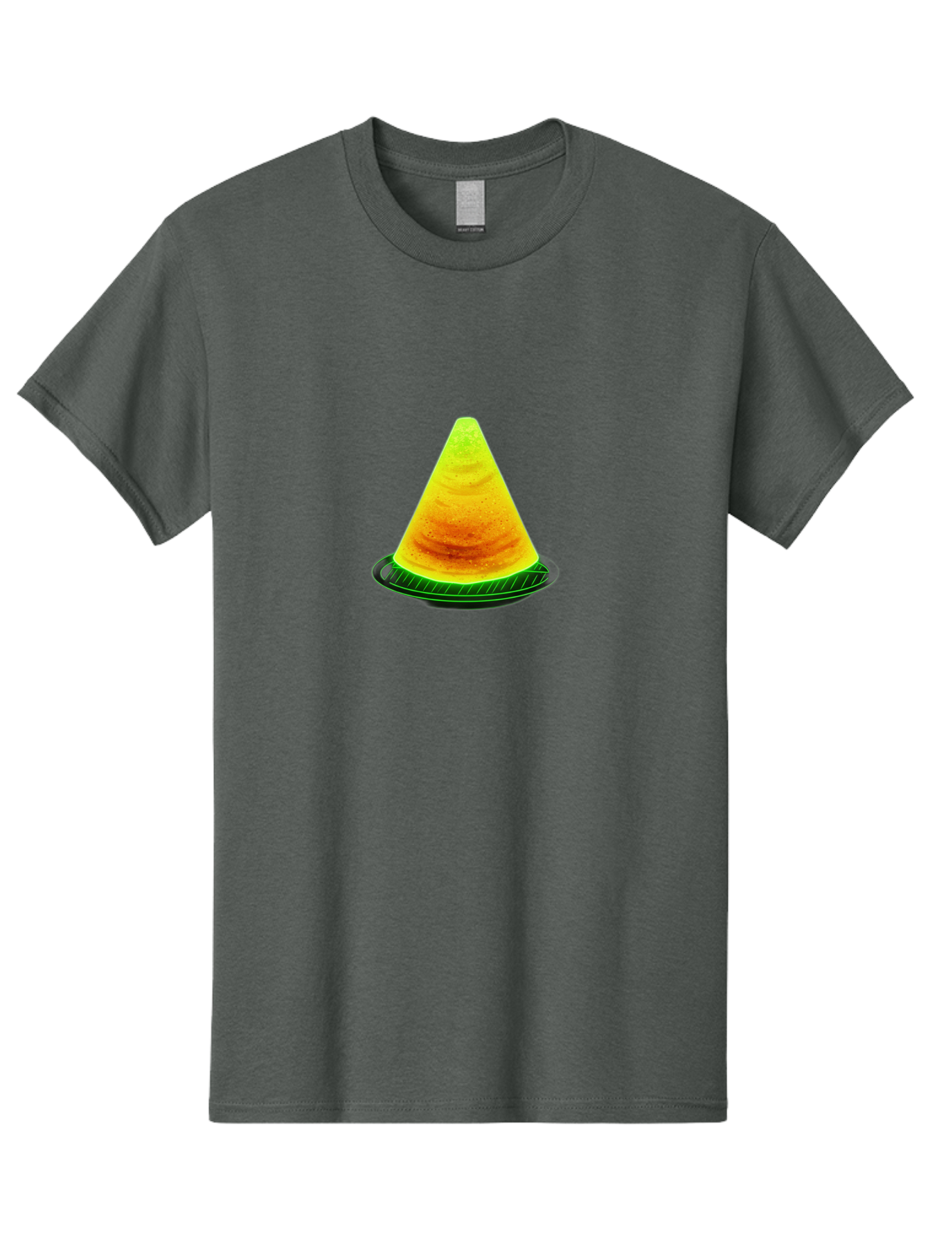 Neon-Dosa Men'S Graphic Tee, 100% Cotton, Comfortable Casual Summer Wear, Machine Washable, Stack Of Pancakes, Cheesecake, Yellow Dessert, Food Art, Culinary Creativity, Sweet Treat, Layered Dessert, Digital Illustration, Artistic Food, Bab028