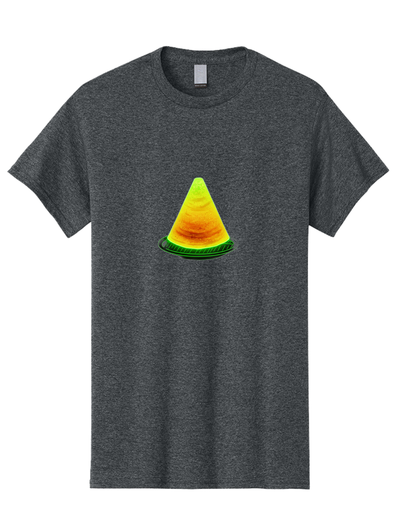 Neon-Dosa Men'S Graphic Tee, 100% Cotton, Comfortable Casual Summer Wear, Machine Washable, Stack Of Pancakes, Cheesecake, Yellow Dessert, Food Art, Culinary Creativity, Sweet Treat, Layered Dessert, Digital Illustration, Artistic Food, Bab028