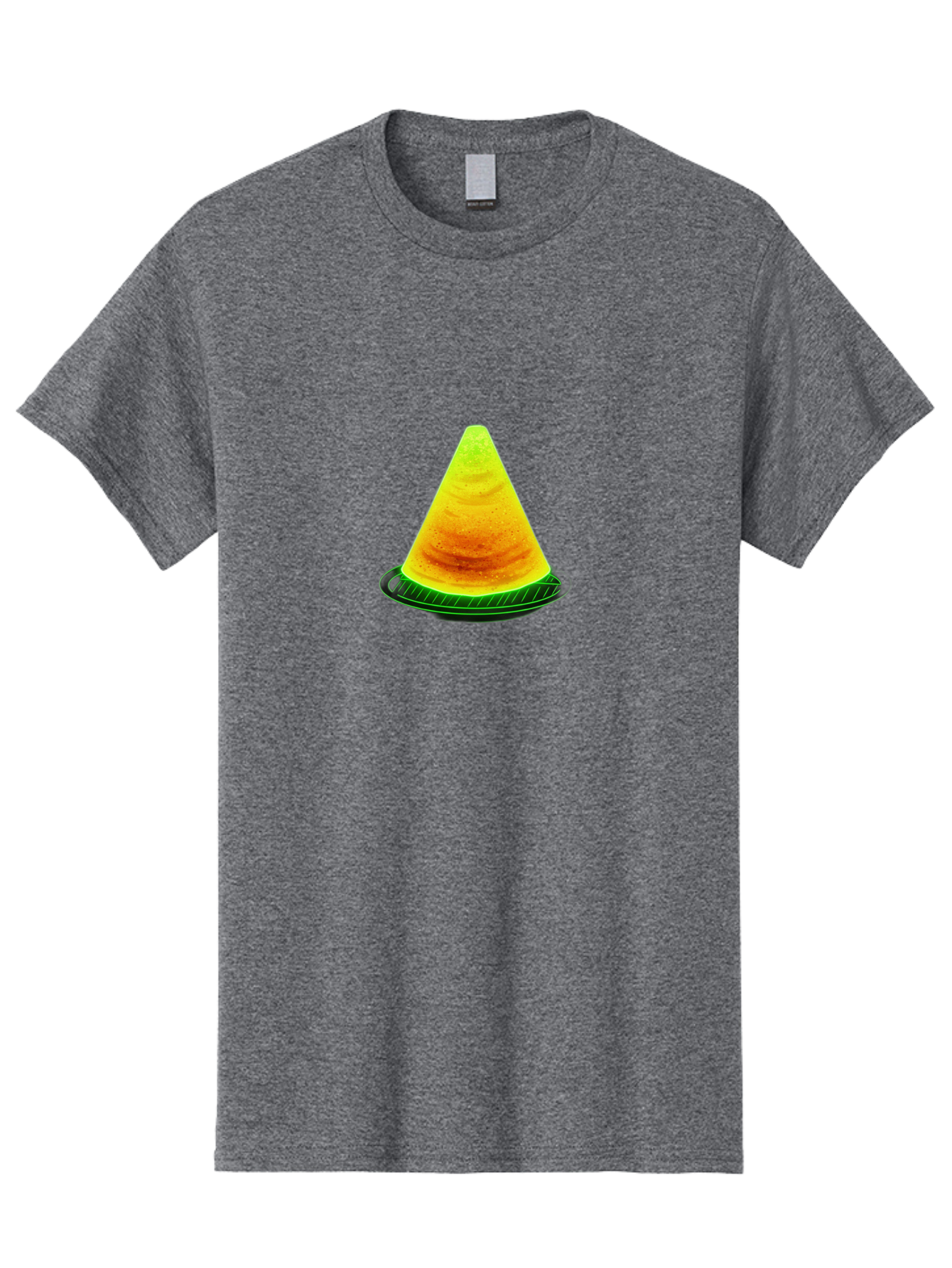 Neon-Dosa Men'S Graphic Tee, 100% Cotton, Comfortable Casual Summer Wear, Machine Washable, Stack Of Pancakes, Cheesecake, Yellow Dessert, Food Art, Culinary Creativity, Sweet Treat, Layered Dessert, Digital Illustration, Artistic Food, Bab028