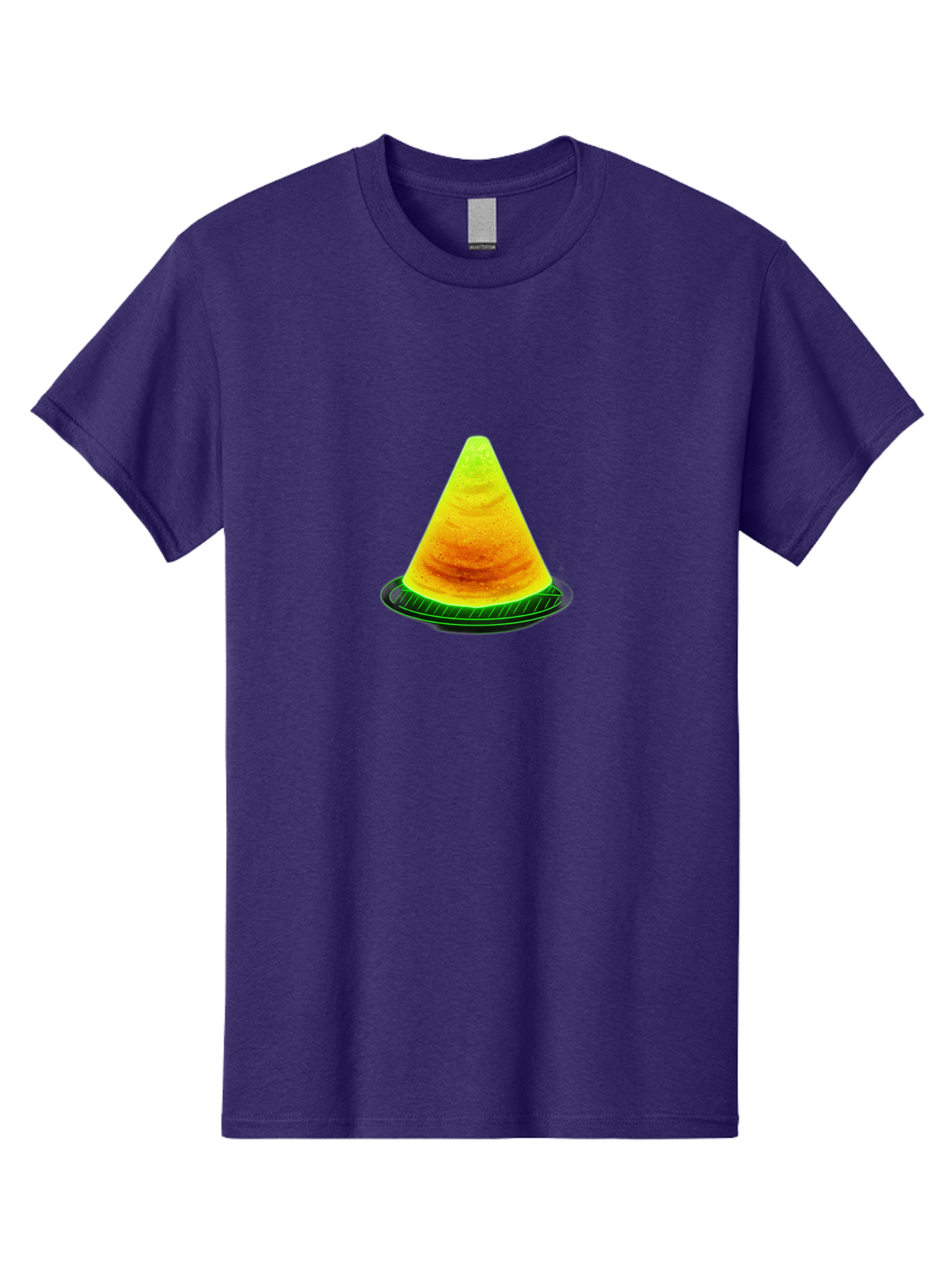 Neon-Dosa Men'S Graphic Tee, 100% Cotton, Comfortable Casual Summer Wear, Machine Washable, Stack Of Pancakes, Cheesecake, Yellow Dessert, Food Art, Culinary Creativity, Sweet Treat, Layered Dessert, Digital Illustration, Artistic Food, Bab028