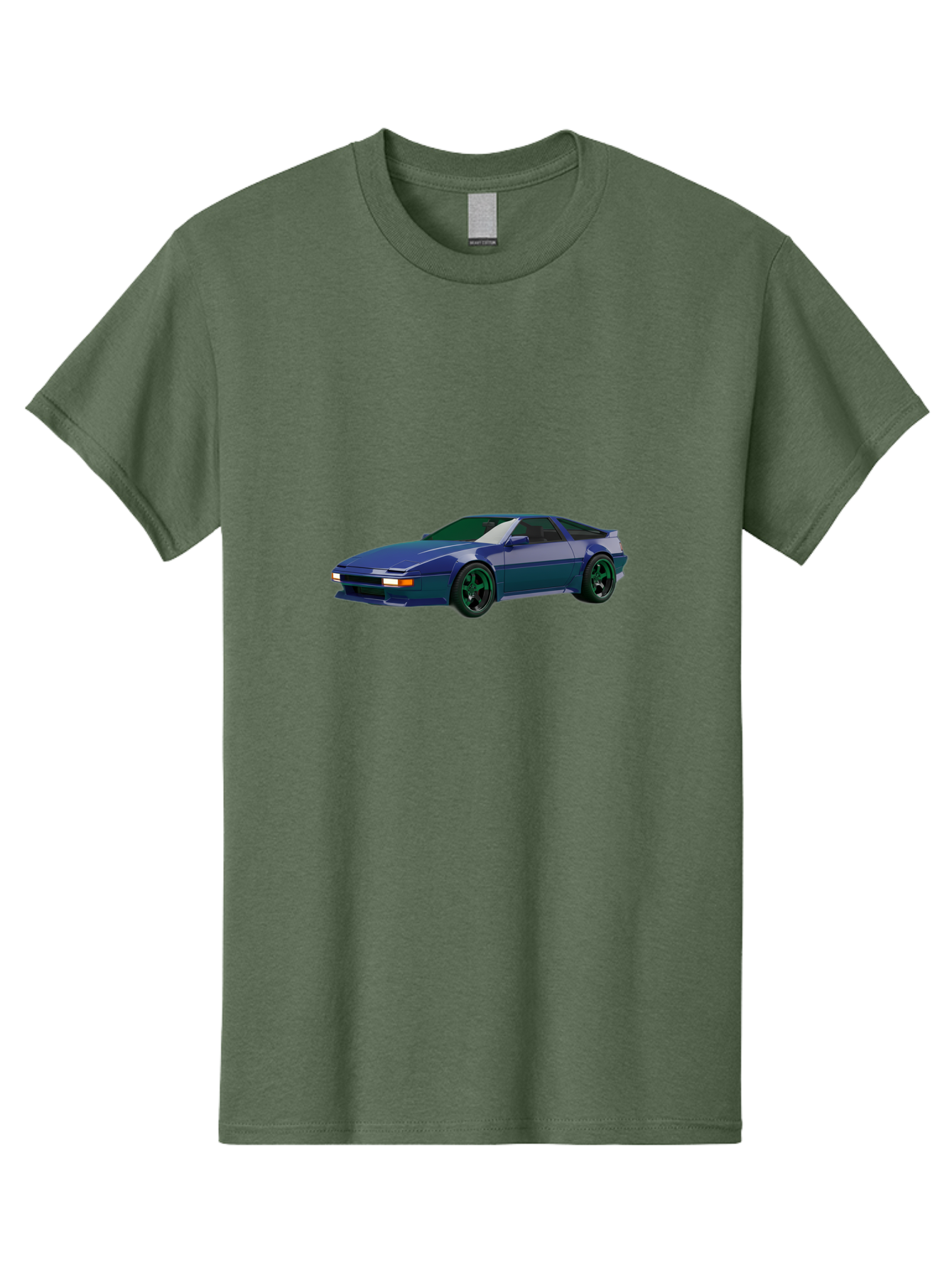 Nissan-240Sx-Coupe Men'S Graphic Tee, 100% Cotton, Comfortable Casual Summer Wear, Machine Washable, Blue Sports Car, Nissan 240Sx, Sleek Design, Sports Coupe, High-Performance Vehicle, Automotive Art, Digital Illustration, Futuristic Styling, Bab034