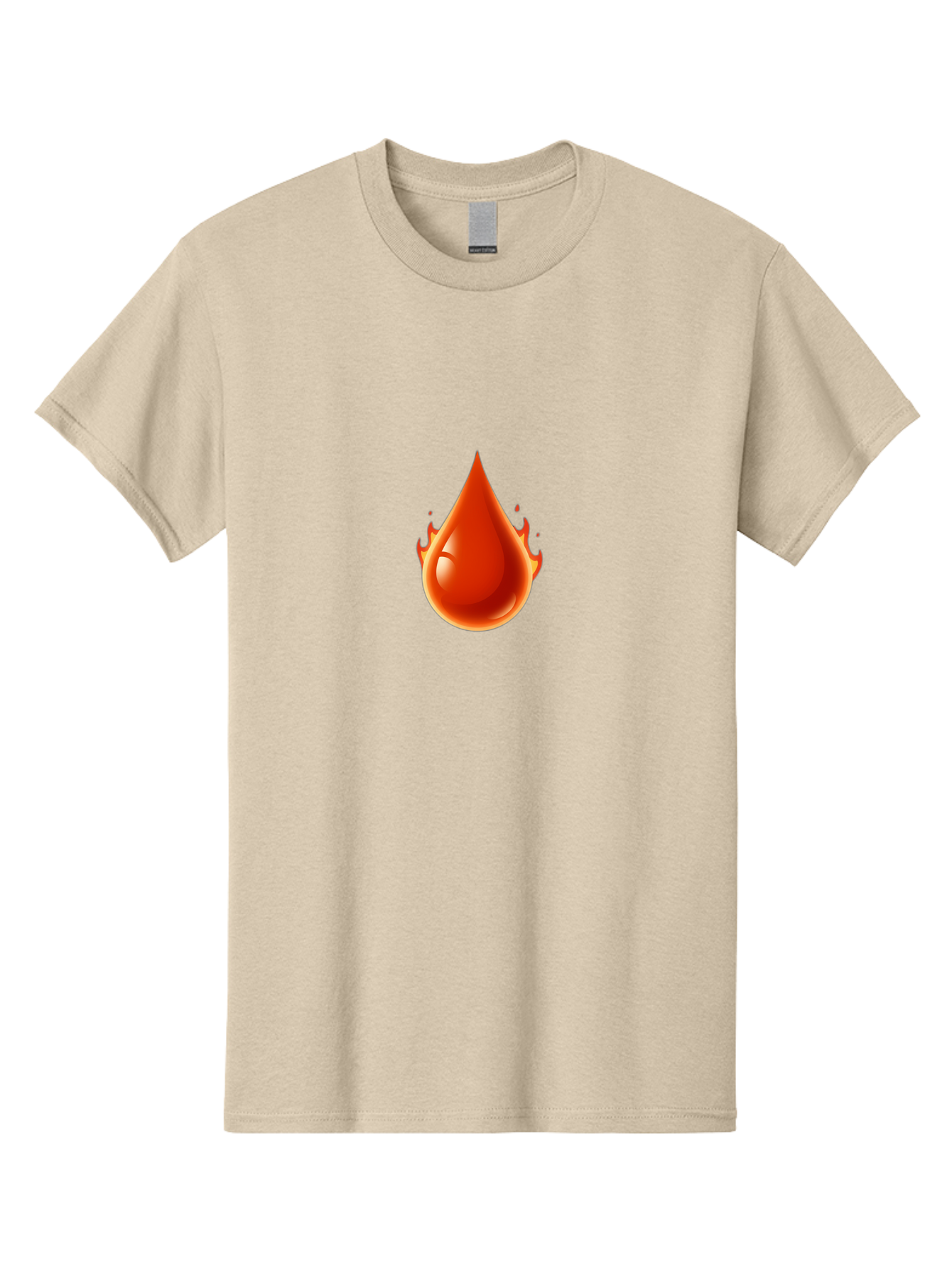 Oil-Drop Men'S Graphic Tee, 100% Cotton, Comfortable Casual Summer Wear, Machine Washable, Oil Drop, Red Oil Droplet, Glossy Texture, Flame Effect, Vibrant Colors, Energy Symbol, Abstract Design, 3D Rendering Bab050
