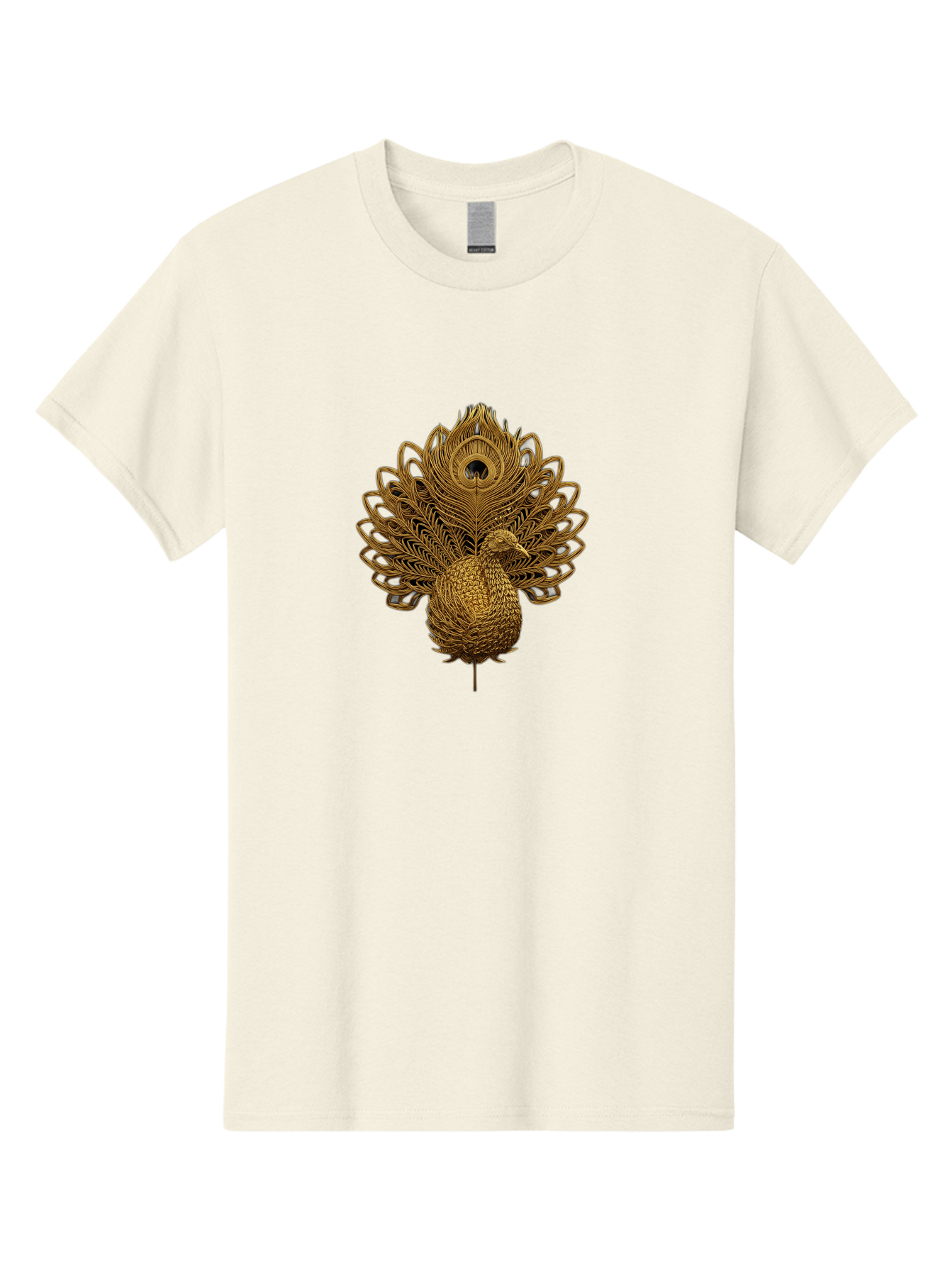 Peacock-34 Men'S Graphic Tee, 100% Cotton, Comfortable Casual Summer Wear, Machine Washable, Peacock Illustration, Wire Art, Detailed Peacock, Bird Silhouette, Ornate Design, Peacock Feathers, Artistic Peacock, Wildlife Art, Bab097
