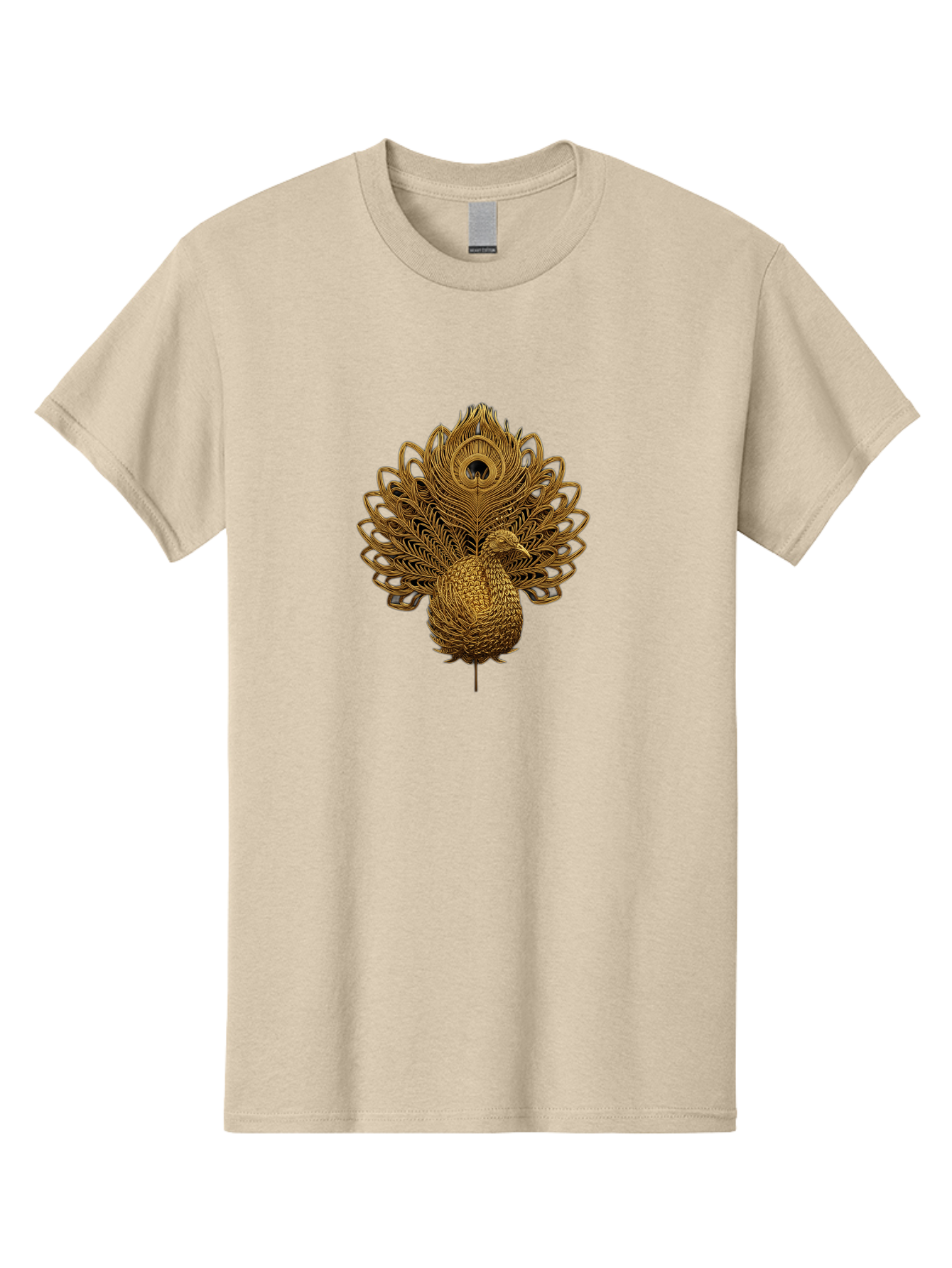 Peacock-34 Men'S Graphic Tee, 100% Cotton, Comfortable Casual Summer Wear, Machine Washable, Peacock Illustration, Wire Art, Detailed Peacock, Bird Silhouette, Ornate Design, Peacock Feathers, Artistic Peacock, Wildlife Art, Bab097
