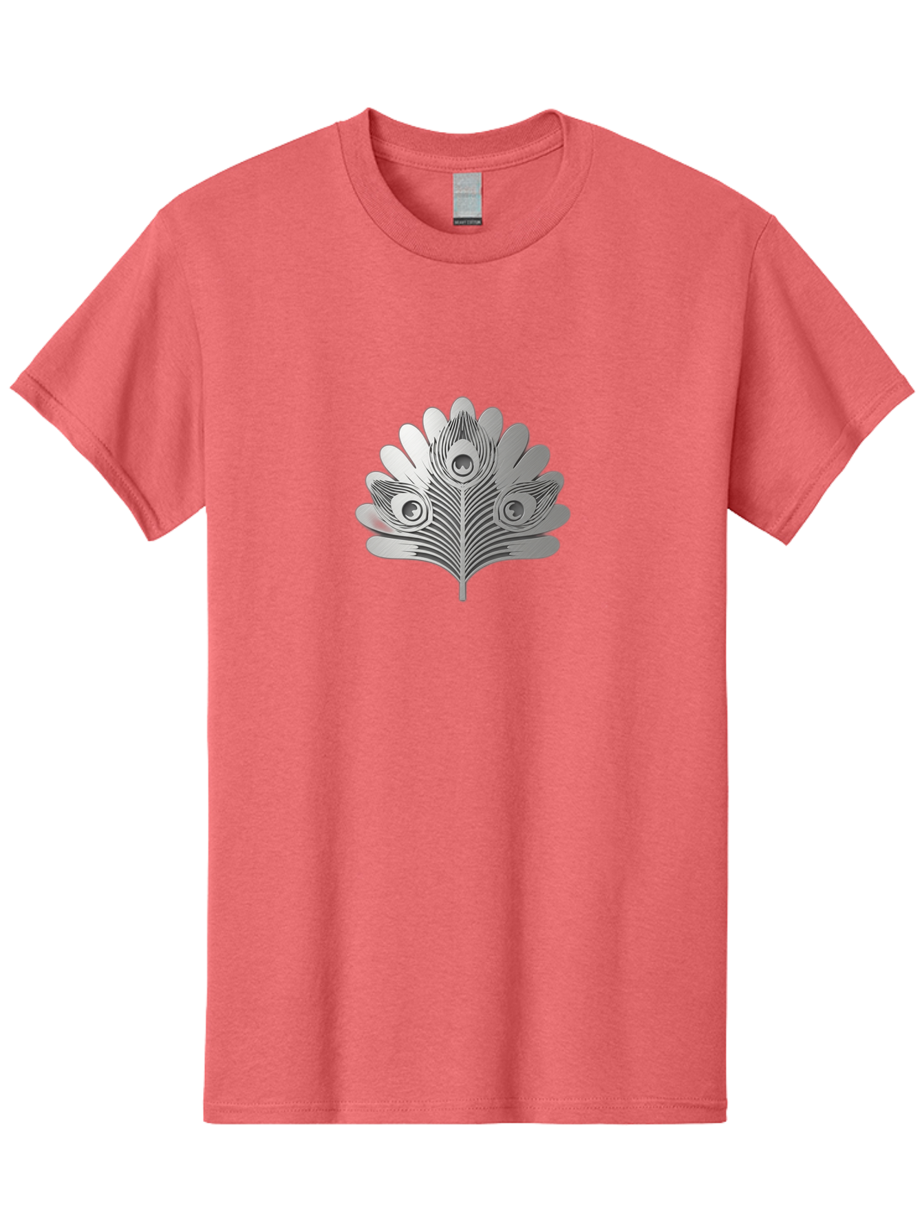 Peacock-Feather-9 Men'S Graphic Tee, 100% Cotton, Comfortable Casual Summer Wear, Machine Washable, Symbolic Design, Ornate Patterns, Feathered Motifs, Elegant Graphics, Detailed Artwork, Stylish Emblem, Luxury Icon, Decorative Elements Bab117