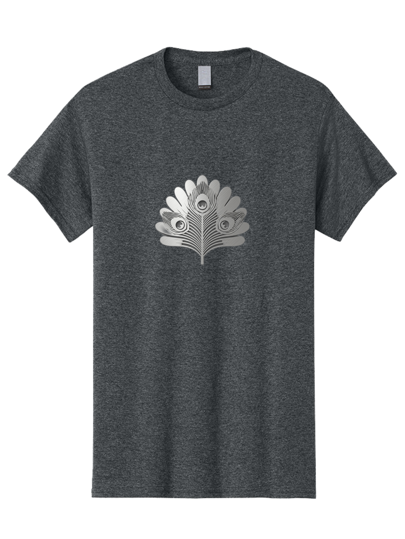 Peacock-Feather-9 Men'S Graphic Tee, 100% Cotton, Comfortable Casual Summer Wear, Machine Washable, Symbolic Design, Ornate Patterns, Feathered Motifs, Elegant Graphics, Detailed Artwork, Stylish Emblem, Luxury Icon, Decorative Elements Bab117
