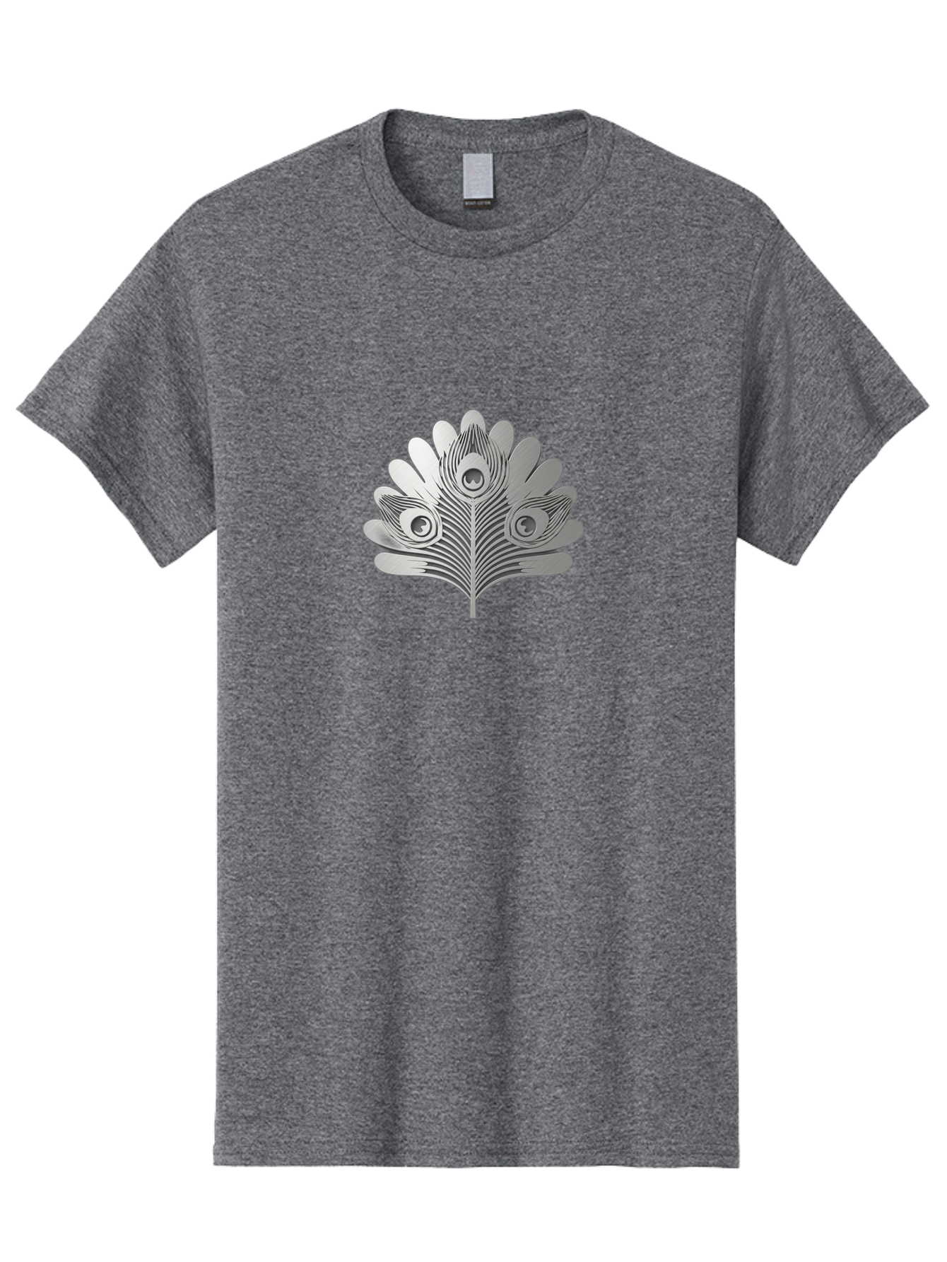 Peacock-Feather-9 Men'S Graphic Tee, 100% Cotton, Comfortable Casual Summer Wear, Machine Washable, Symbolic Design, Ornate Patterns, Feathered Motifs, Elegant Graphics, Detailed Artwork, Stylish Emblem, Luxury Icon, Decorative Elements Bab117