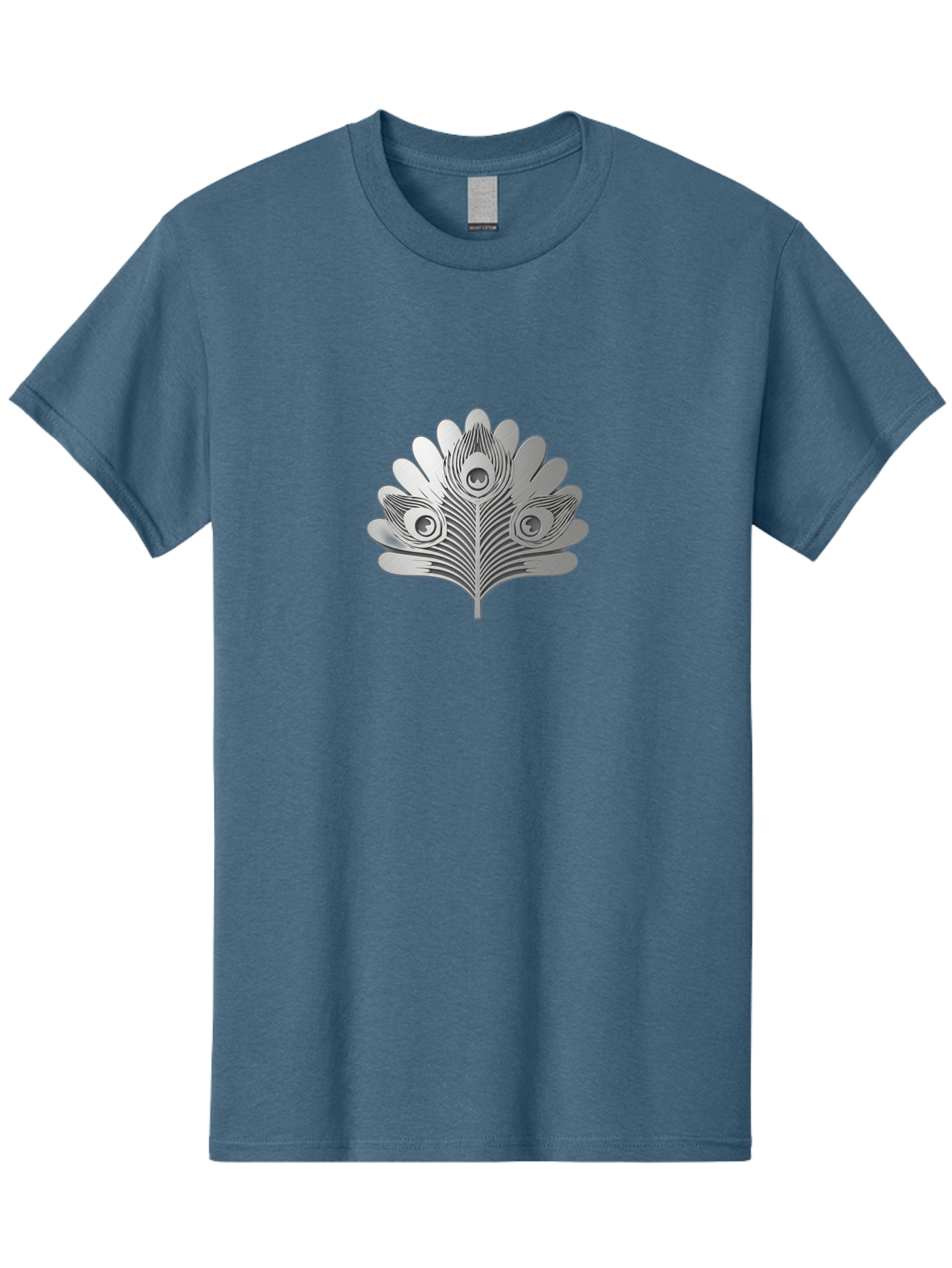 Peacock-Feather-9 Men'S Graphic Tee, 100% Cotton, Comfortable Casual Summer Wear, Machine Washable, Symbolic Design, Ornate Patterns, Feathered Motifs, Elegant Graphics, Detailed Artwork, Stylish Emblem, Luxury Icon, Decorative Elements Bab117