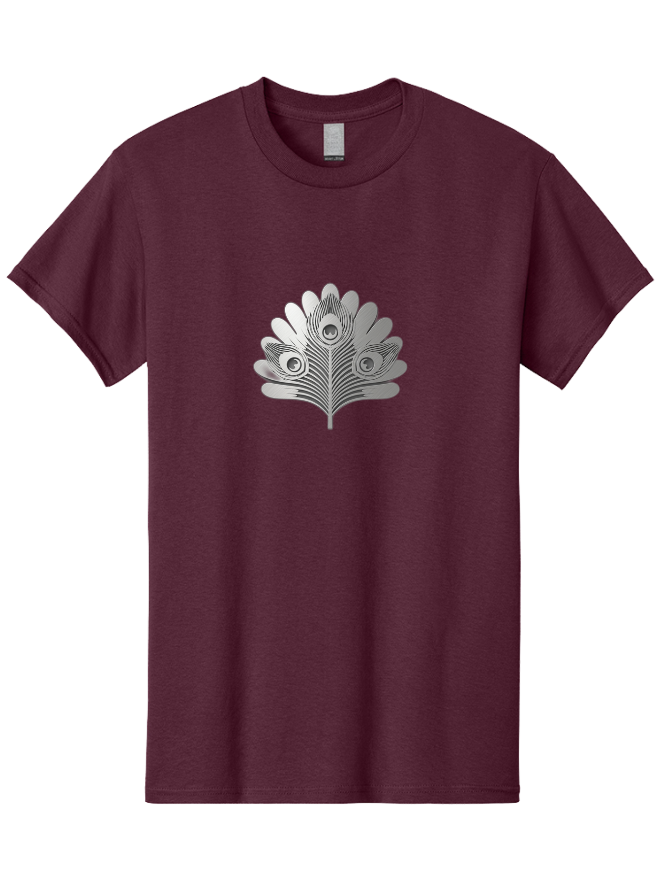 Peacock-Feather-9 Men'S Graphic Tee, 100% Cotton, Comfortable Casual Summer Wear, Machine Washable, Symbolic Design, Ornate Patterns, Feathered Motifs, Elegant Graphics, Detailed Artwork, Stylish Emblem, Luxury Icon, Decorative Elements Bab117