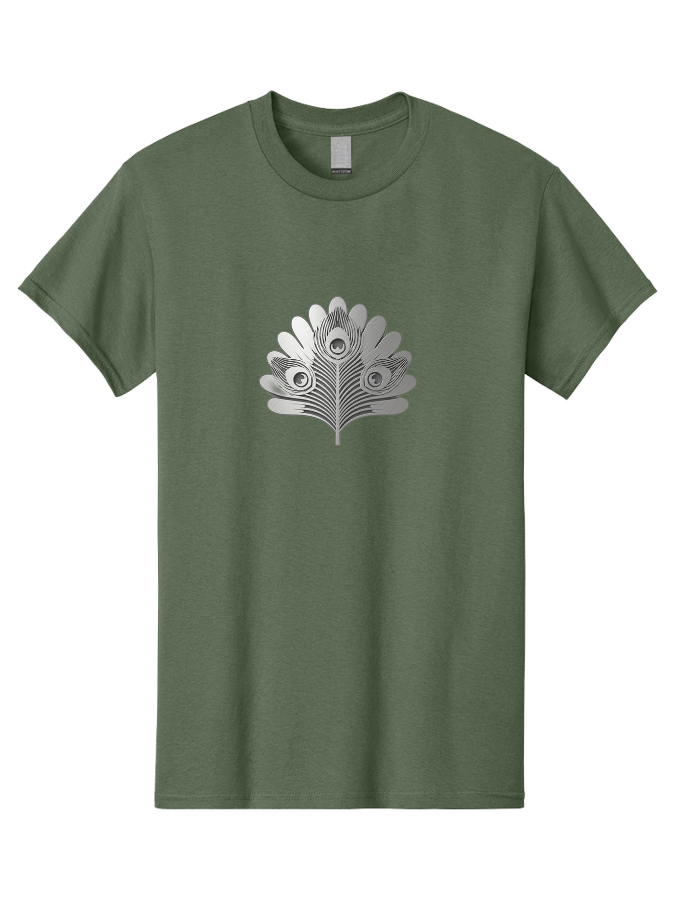 Peacock-Feather-9 Men'S Graphic Tee, 100% Cotton, Comfortable Casual Summer Wear, Machine Washable, Symbolic Design, Ornate Patterns, Feathered Motifs, Elegant Graphics, Detailed Artwork, Stylish Emblem, Luxury Icon, Decorative Elements Bab117