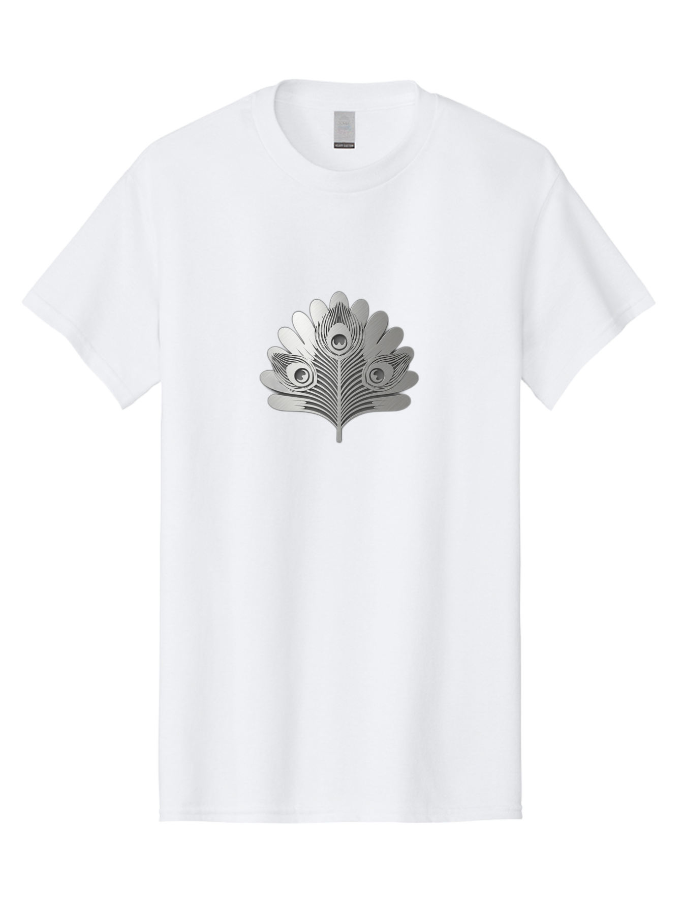 Peacock-Feather-9 Men'S Graphic Tee, 100% Cotton, Comfortable Casual Summer Wear, Machine Washable, Symbolic Design, Ornate Patterns, Feathered Motifs, Elegant Graphics, Detailed Artwork, Stylish Emblem, Luxury Icon, Decorative Elements Bab117