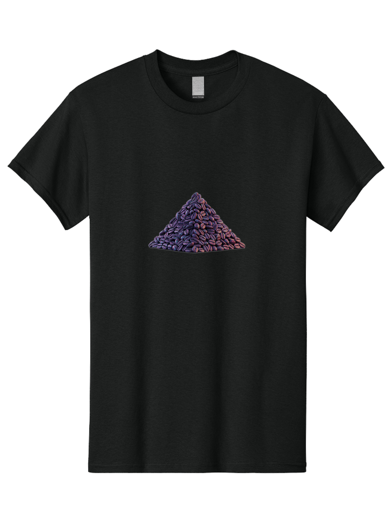 Pile-Of-Coffee-Beans Men'S Graphic Tee, 100% Cotton, Comfortable Casual Summer Wear, Machine Washable, Pile Of Coffee Beans, Coffee Beans Heap, Roasted Coffee, Coffee Roast, Dark Brown Coffee, Coffee Bean Texture, Coffee Art Bab140
