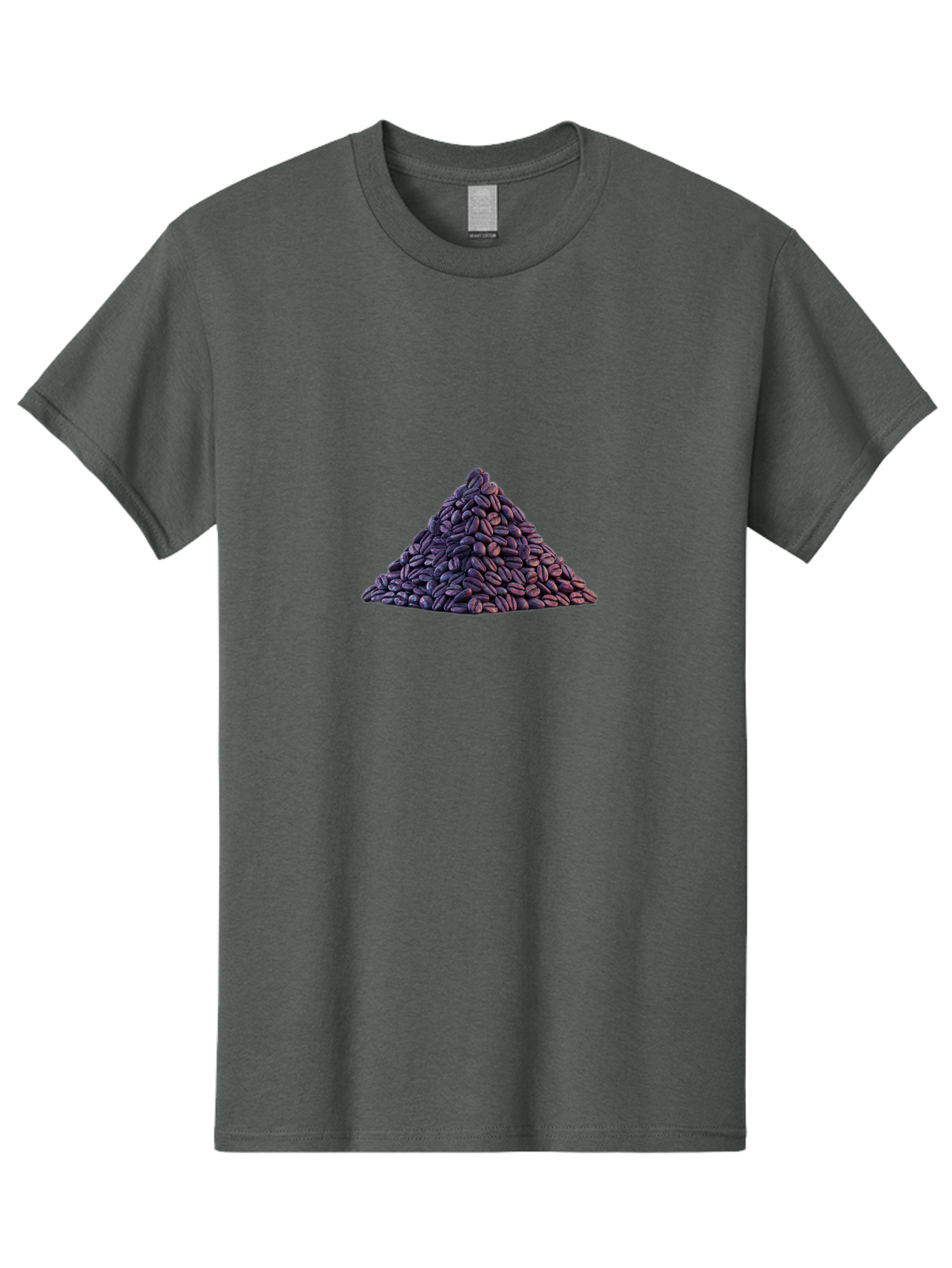 Pile-Of-Coffee-Beans Men'S Graphic Tee, 100% Cotton, Comfortable Casual Summer Wear, Machine Washable, Pile Of Coffee Beans, Coffee Beans Heap, Roasted Coffee, Coffee Roast, Dark Brown Coffee, Coffee Bean Texture, Coffee Art Bab140