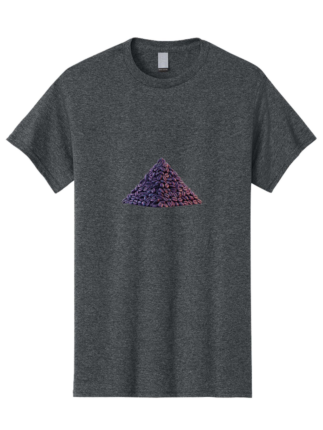 Pile-Of-Coffee-Beans Men'S Graphic Tee, 100% Cotton, Comfortable Casual Summer Wear, Machine Washable, Pile Of Coffee Beans, Coffee Beans Heap, Roasted Coffee, Coffee Roast, Dark Brown Coffee, Coffee Bean Texture, Coffee Art Bab140