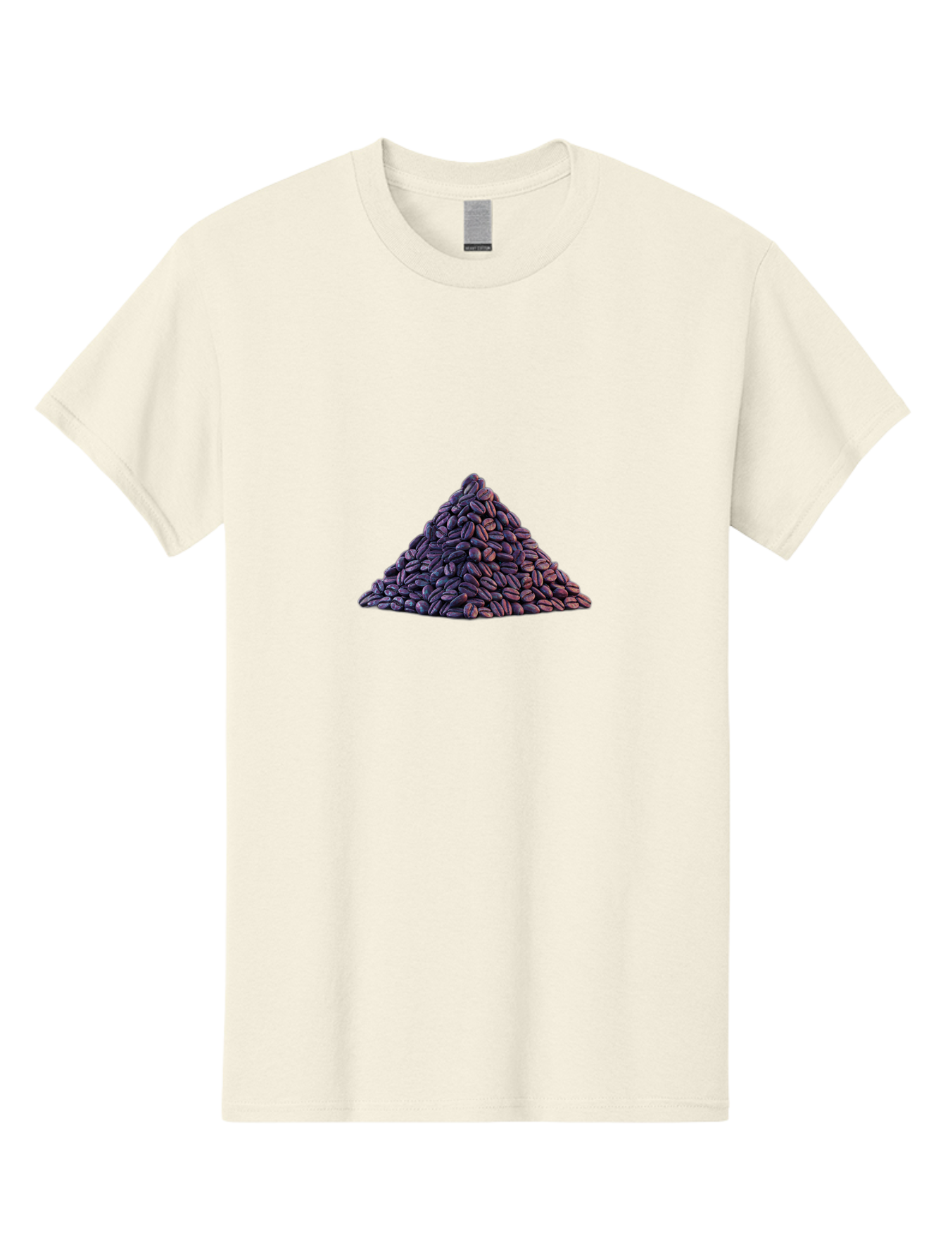 Pile-Of-Coffee-Beans Men'S Graphic Tee, 100% Cotton, Comfortable Casual Summer Wear, Machine Washable, Pile Of Coffee Beans, Coffee Beans Heap, Roasted Coffee, Coffee Roast, Dark Brown Coffee, Coffee Bean Texture, Coffee Art Bab140