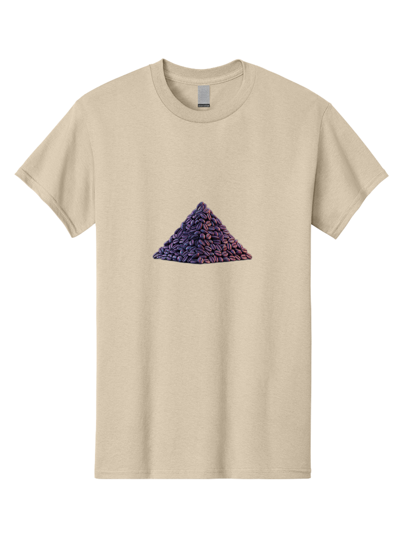 Pile-Of-Coffee-Beans Men'S Graphic Tee, 100% Cotton, Comfortable Casual Summer Wear, Machine Washable, Pile Of Coffee Beans, Coffee Beans Heap, Roasted Coffee, Coffee Roast, Dark Brown Coffee, Coffee Bean Texture, Coffee Art Bab140