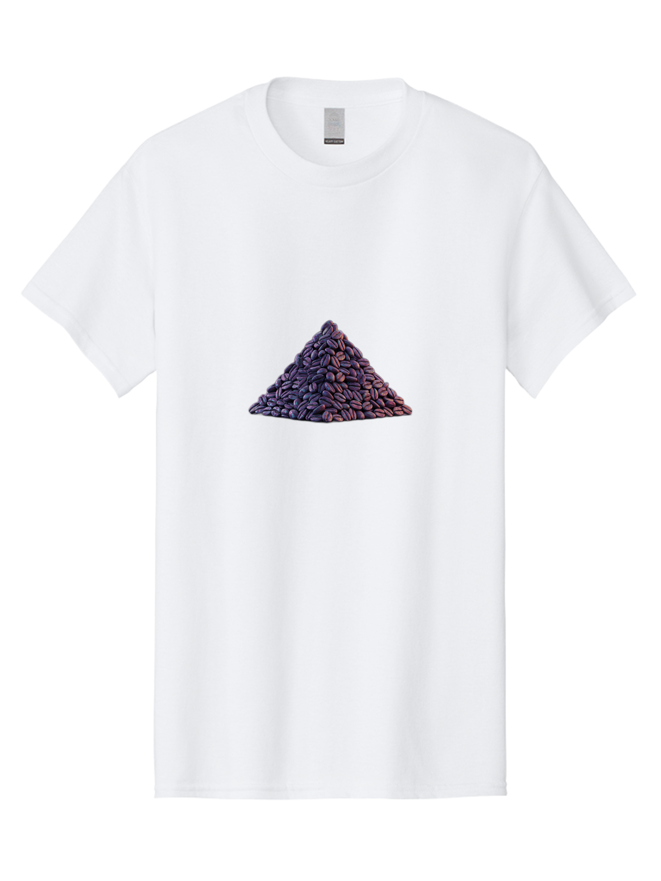 Pile-Of-Coffee-Beans Men'S Graphic Tee, 100% Cotton, Comfortable Casual Summer Wear, Machine Washable, Pile Of Coffee Beans, Coffee Beans Heap, Roasted Coffee, Coffee Roast, Dark Brown Coffee, Coffee Bean Texture, Coffee Art Bab140