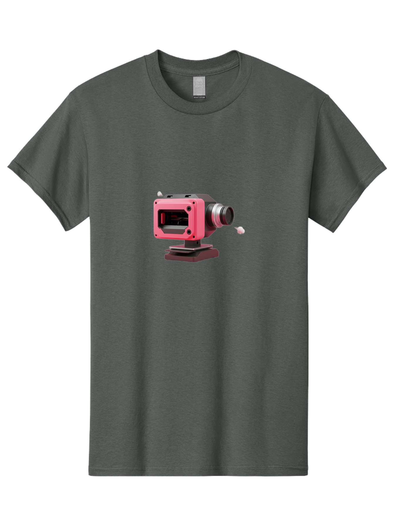 Pink-3D-Camera Men'S Graphic Tee, 100% Cotton, Comfortable Casual Summer Wear, Machine Washable, Pink Camera, Photography Equipment, Camera Lens, Modern Technology, Futuristic Design, Digital Photography, Studio Equipment, 3D Camera Bab141