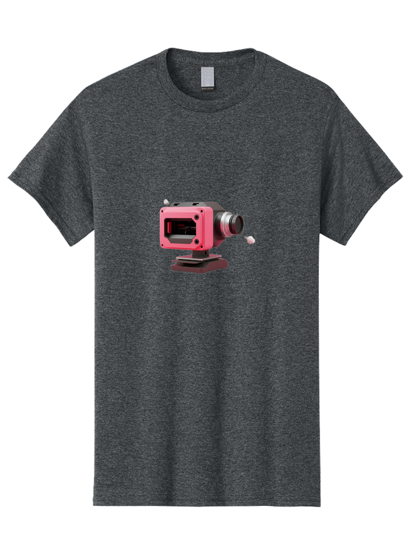 Pink-3D-Camera Men'S Graphic Tee, 100% Cotton, Comfortable Casual Summer Wear, Machine Washable, Pink Camera, Photography Equipment, Camera Lens, Modern Technology, Futuristic Design, Digital Photography, Studio Equipment, 3D Camera Bab141