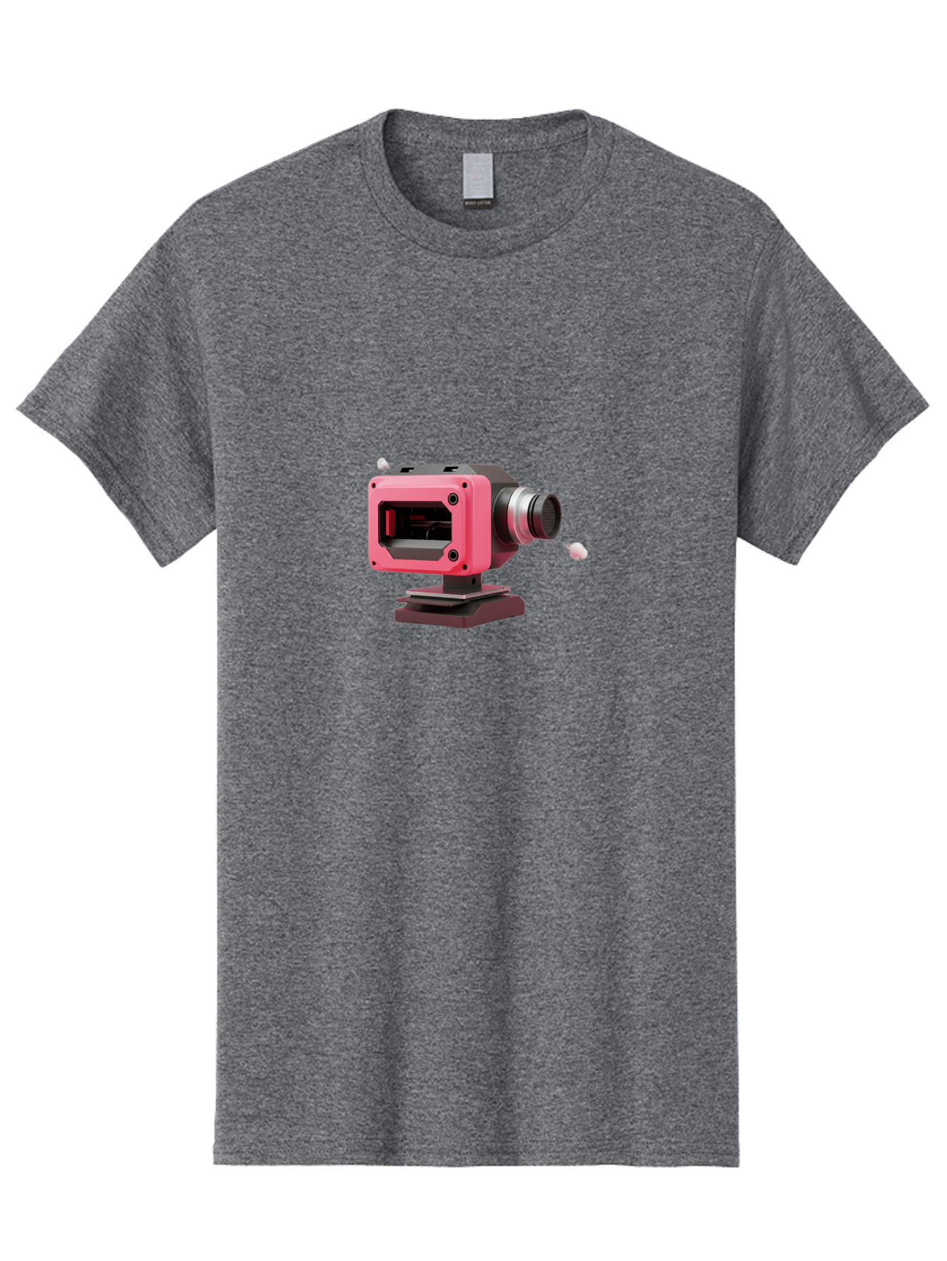 Pink-3D-Camera Men'S Graphic Tee, 100% Cotton, Comfortable Casual Summer Wear, Machine Washable, Pink Camera, Photography Equipment, Camera Lens, Modern Technology, Futuristic Design, Digital Photography, Studio Equipment, 3D Camera Bab141