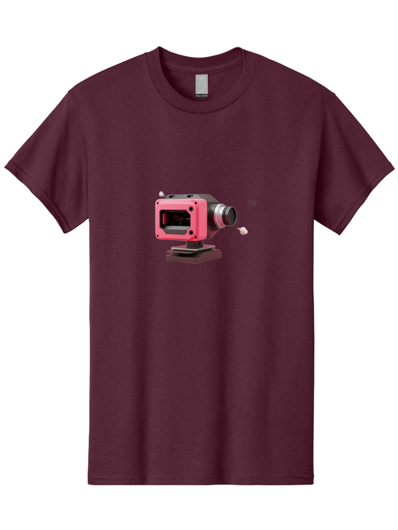 Pink-3D-Camera Men'S Graphic Tee, 100% Cotton, Comfortable Casual Summer Wear, Machine Washable, Pink Camera, Photography Equipment, Camera Lens, Modern Technology, Futuristic Design, Digital Photography, Studio Equipment, 3D Camera Bab141