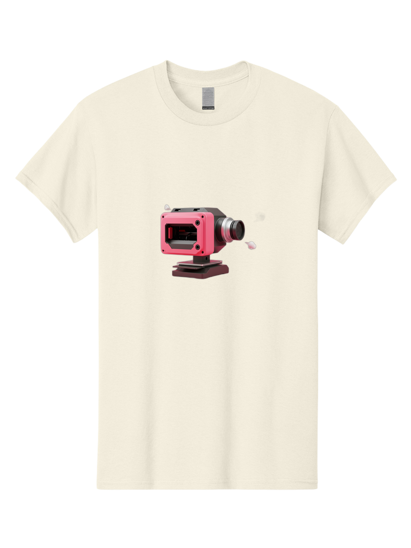 Pink-3D-Camera Men'S Graphic Tee, 100% Cotton, Comfortable Casual Summer Wear, Machine Washable, Pink Camera, Photography Equipment, Camera Lens, Modern Technology, Futuristic Design, Digital Photography, Studio Equipment, 3D Camera Bab141