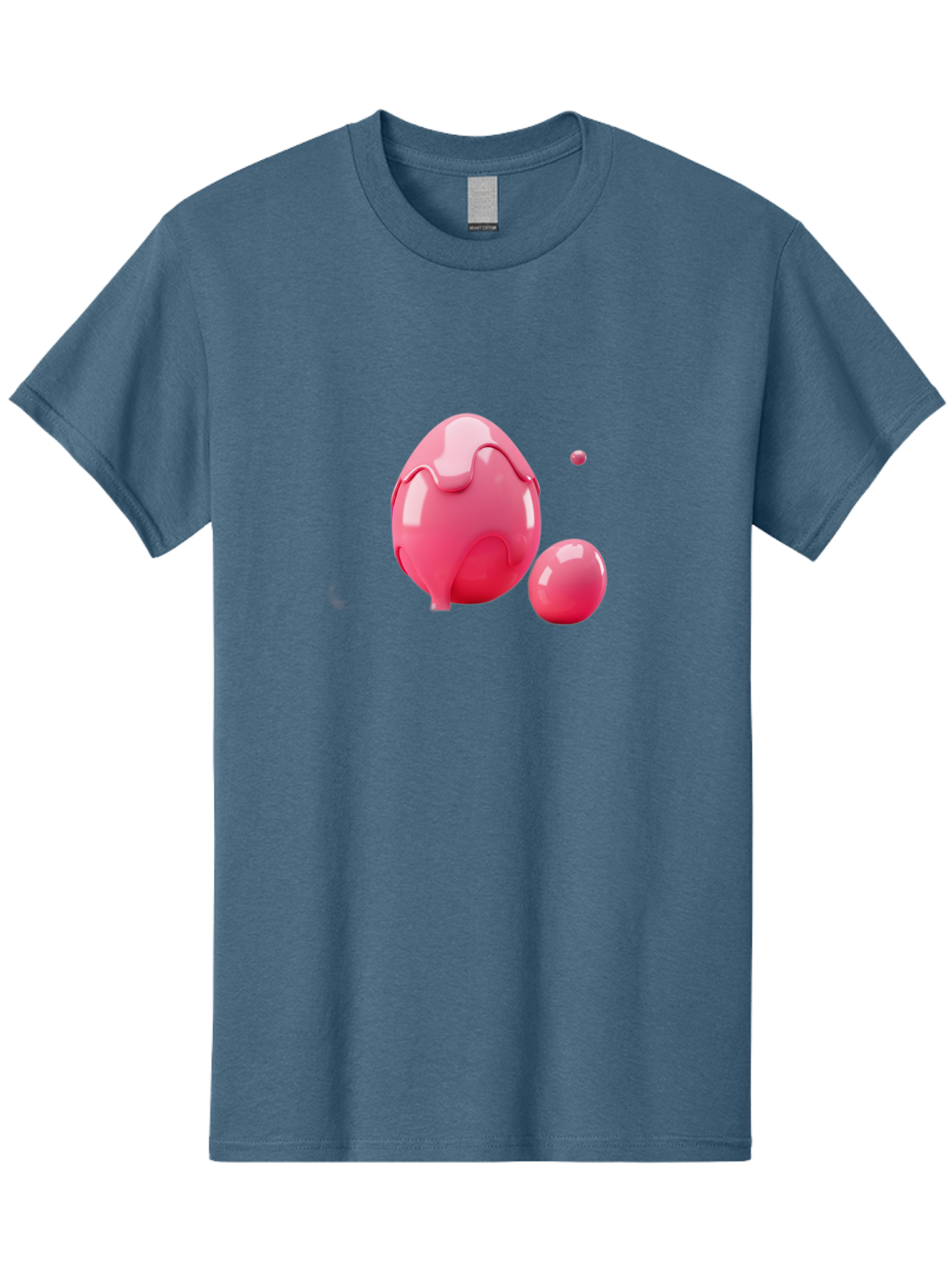 Pink-Liquid-Spheres Men'S Graphic Tee, 100% Cotton, Comfortable Casual Summer Wear, Machine Washable, Pink Liquid, 3D Render, Glossy Spheres, Abstract Shapes, Vibrant Colors, Digital Art, Modern Design, Fluid Forms Bab172