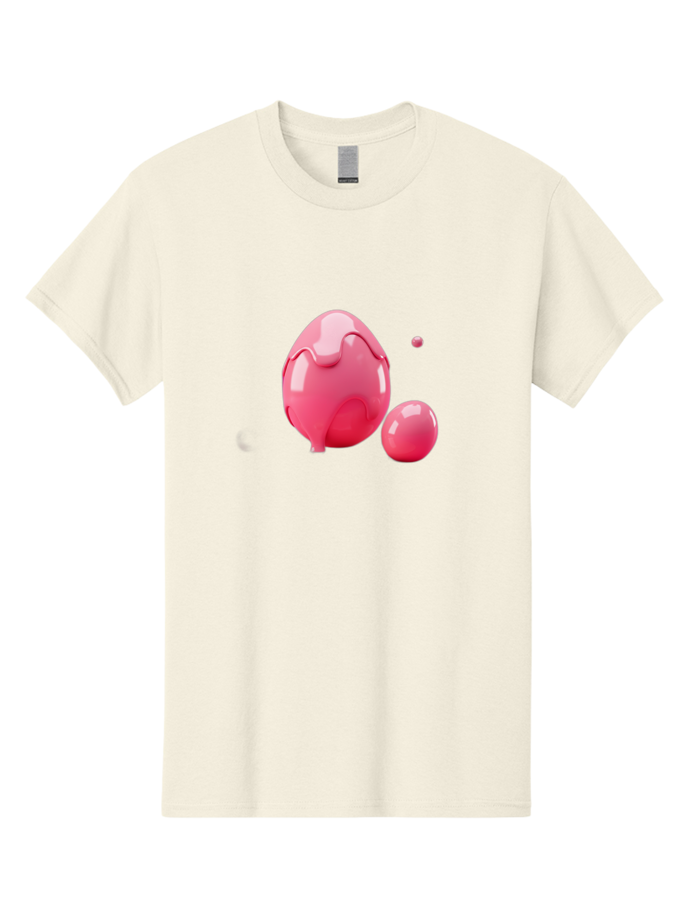 Pink-Liquid-Spheres Men'S Graphic Tee, 100% Cotton, Comfortable Casual Summer Wear, Machine Washable, Pink Liquid, 3D Render, Glossy Spheres, Abstract Shapes, Vibrant Colors, Digital Art, Modern Design, Fluid Forms Bab172