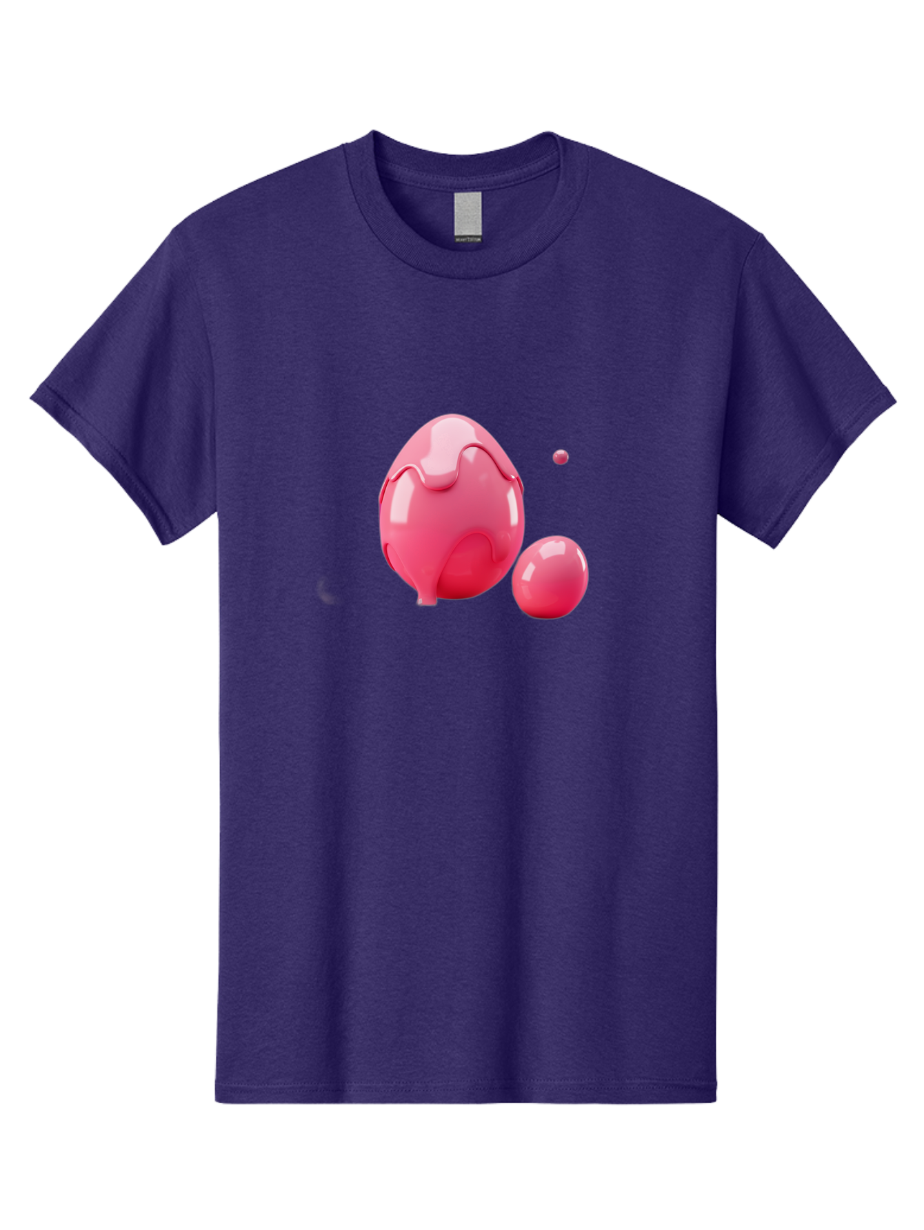 Pink-Liquid-Spheres Men'S Graphic Tee, 100% Cotton, Comfortable Casual Summer Wear, Machine Washable, Pink Liquid, 3D Render, Glossy Spheres, Abstract Shapes, Vibrant Colors, Digital Art, Modern Design, Fluid Forms Bab172