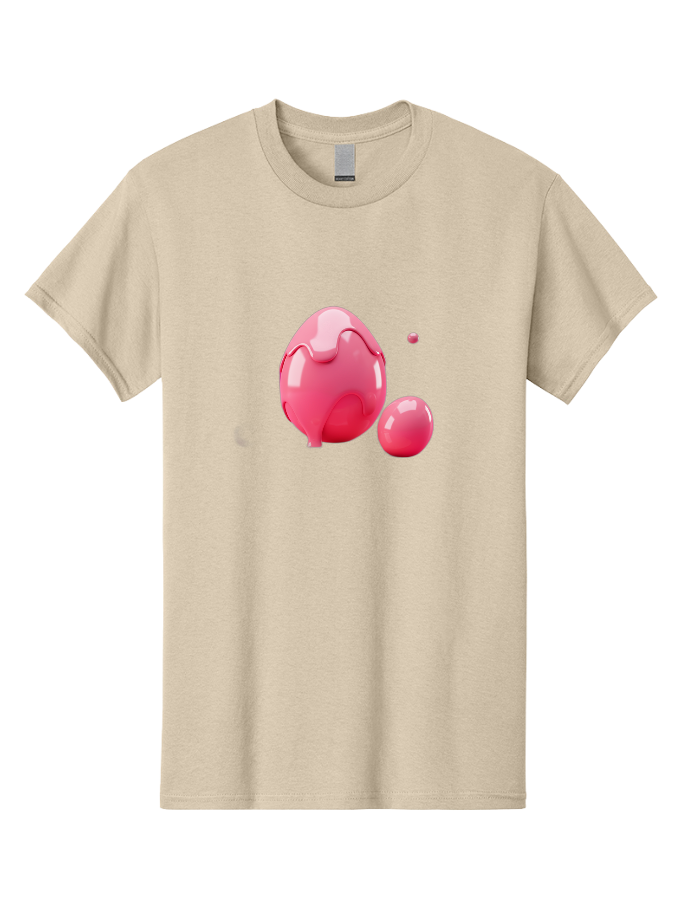 Pink-Liquid-Spheres Men'S Graphic Tee, 100% Cotton, Comfortable Casual Summer Wear, Machine Washable, Pink Liquid, 3D Render, Glossy Spheres, Abstract Shapes, Vibrant Colors, Digital Art, Modern Design, Fluid Forms Bab172