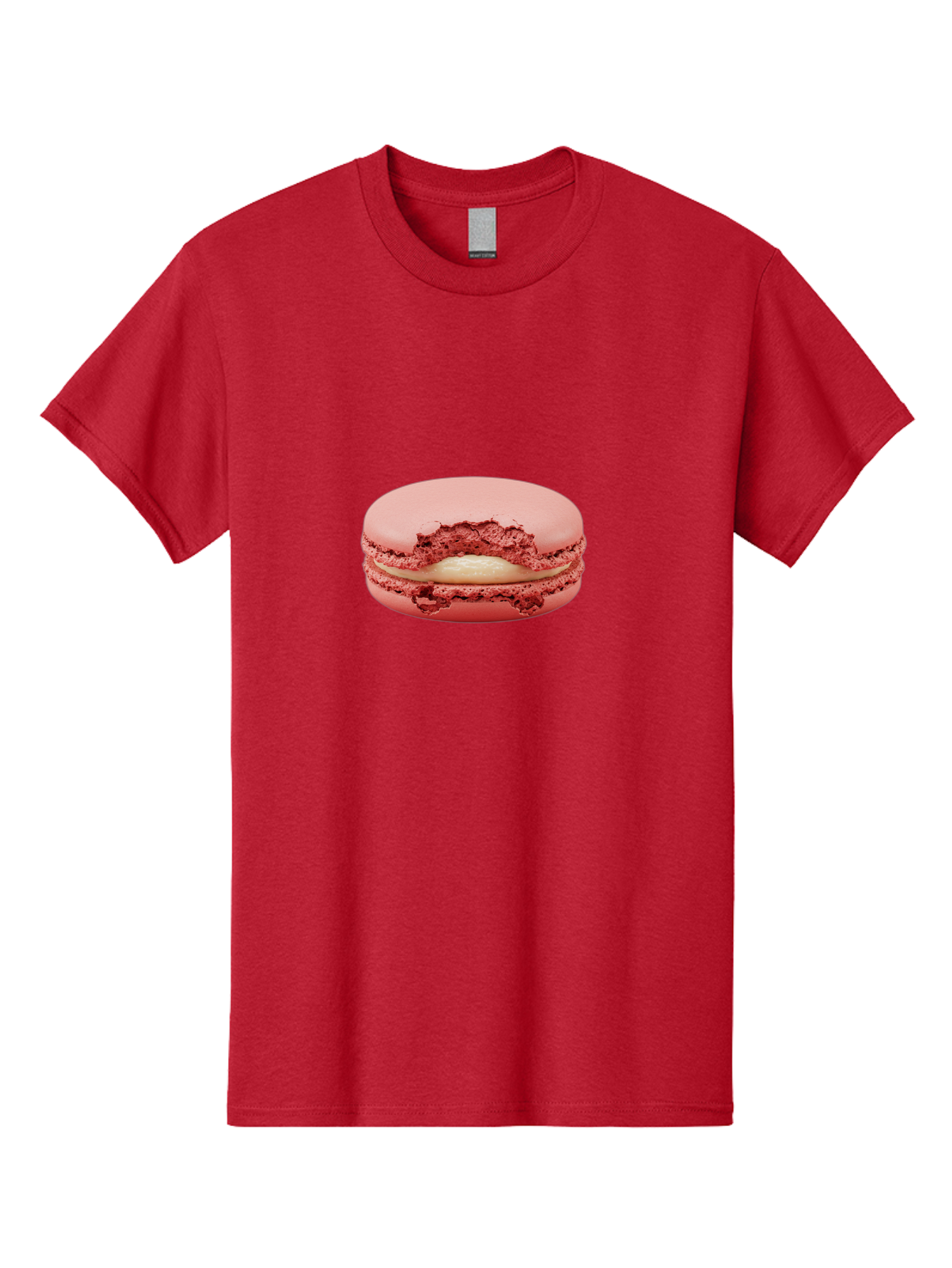 Pink-Macaron-4 Men'S Graphic Tee, 100% Cotton, Comfortable Casual Summer Wear, Machine Washable, Pink Macaron, French Dessert, Buttercream Filling, Sweet Treat, Delicate Meringue, Macarons, Dessert Lover, Chewy Texture, Sweet Indulgence Bab176