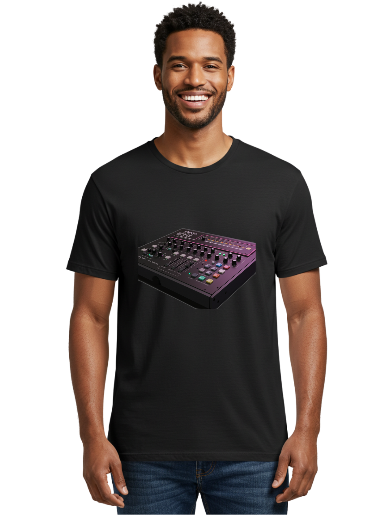 Pioneer-Dj-Ddj-400 Men'S Graphic Tee, 100% Cotton, Comfortable Casual Summer Wear, Machine Washable, Synthesizer, Audio Equipment, Music Production, Sound Design, Electronic Music, Knob Controls, Button Controls, Music Software, Bab195