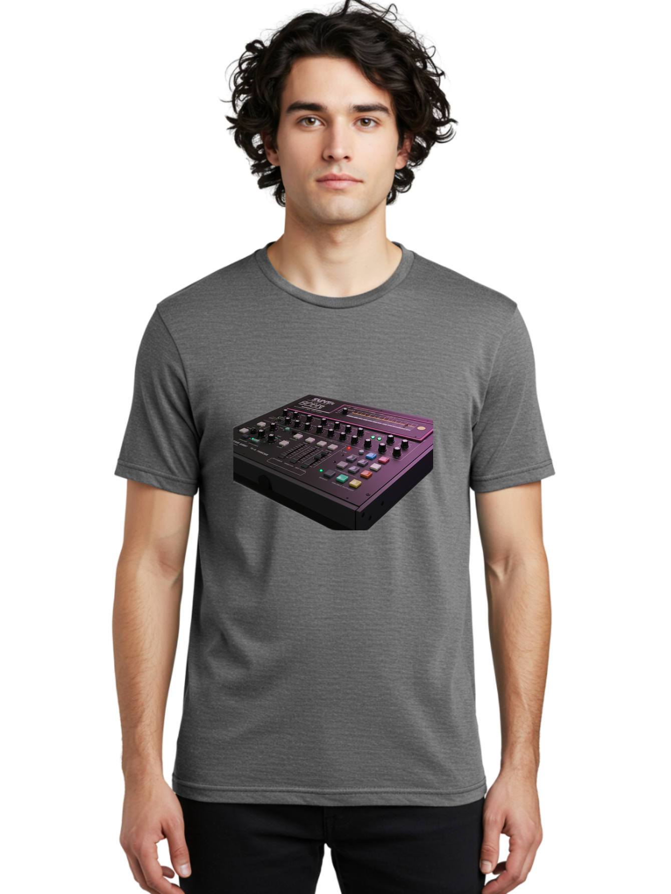 Pioneer-Dj-Ddj-400 Men'S Graphic Tee, 100% Cotton, Comfortable Casual Summer Wear, Machine Washable, Synthesizer, Audio Equipment, Music Production, Sound Design, Electronic Music, Knob Controls, Button Controls, Music Software, Bab195