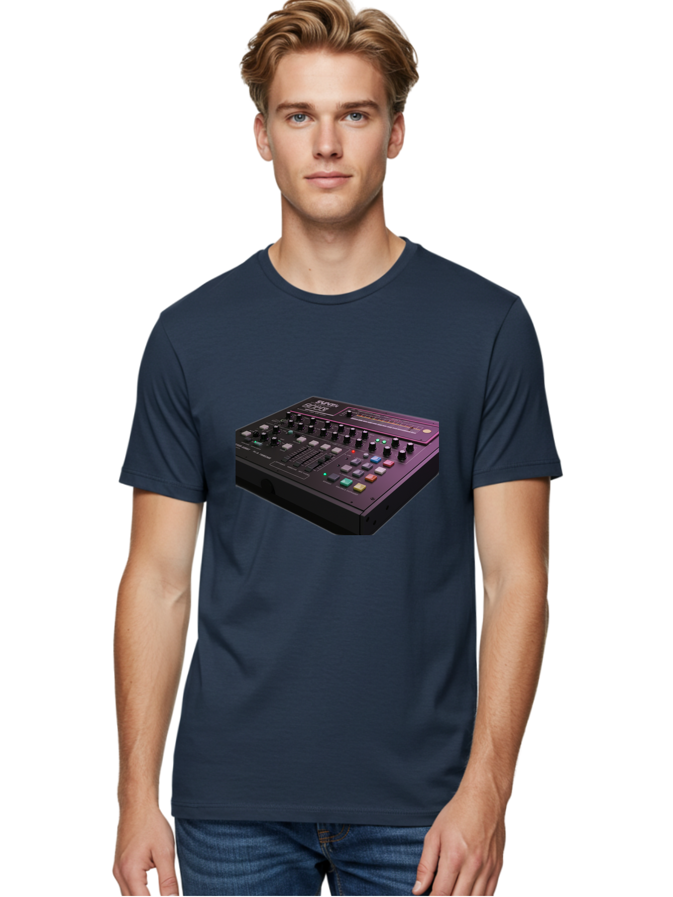 Pioneer-Dj-Ddj-400 Men'S Graphic Tee, 100% Cotton, Comfortable Casual Summer Wear, Machine Washable, Synthesizer, Audio Equipment, Music Production, Sound Design, Electronic Music, Knob Controls, Button Controls, Music Software, Bab195