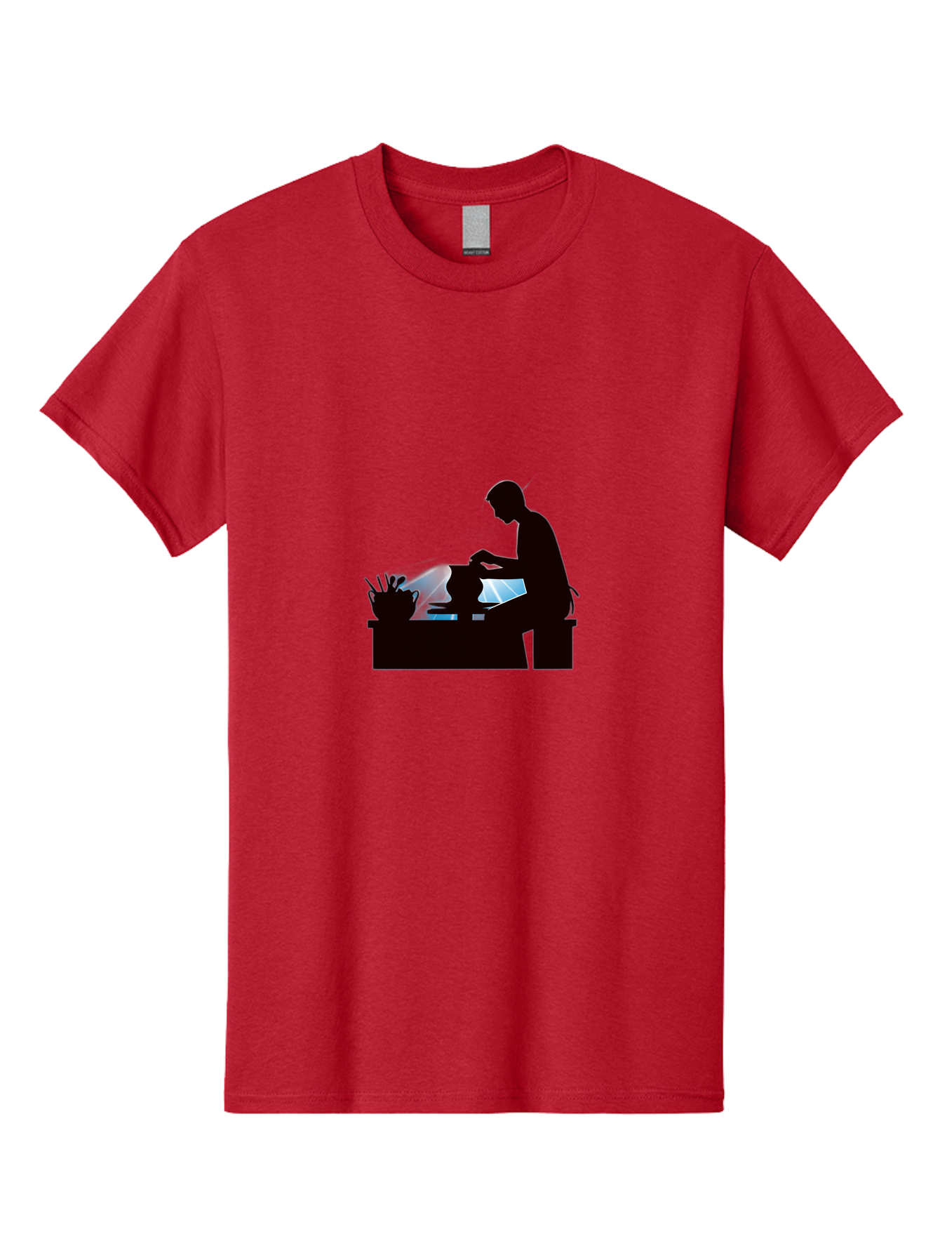 Potter-1 Men'S Graphic Tee, 100% Cotton, Comfortable Casual Summer Wear, Machine Washable, Potter At Work, Pottery Wheel, Creative Process, Craftsmanship, Artisanal Skills, Clay Modeling, Ceramic Art, Studio Work, Artistic Expression Bab218
