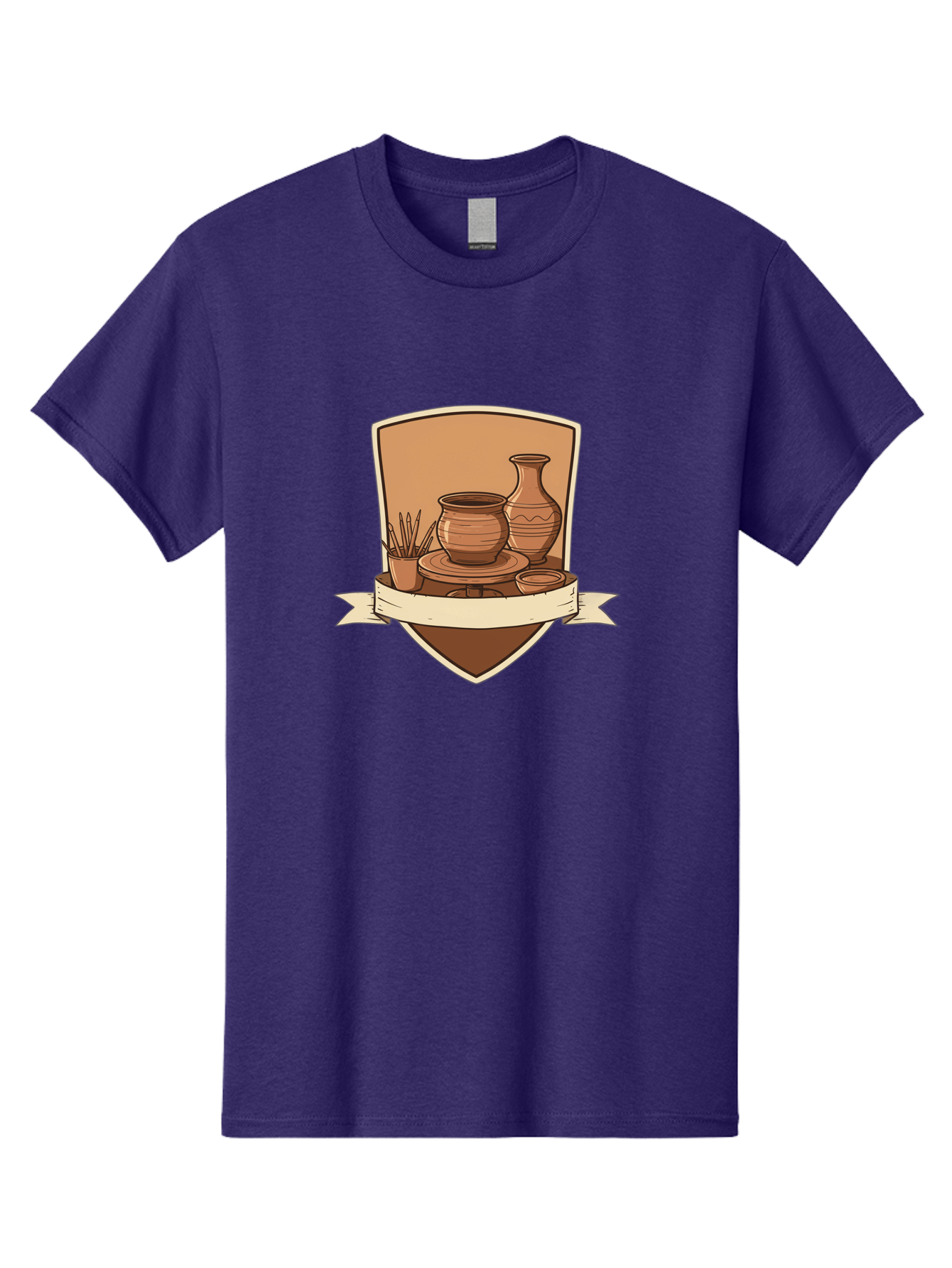 Pottery-1 Men'S Graphic Tee, 100% Cotton, Comfortable Casual Summer Wear, Machine Washable, Pottery, Ceramics, Clay, Handmade, Pottery Wheel, Vase, Pot, Artisanal, Craftsmanship, Earthy Tones, Decorative Art, Creative Expression Bab242
