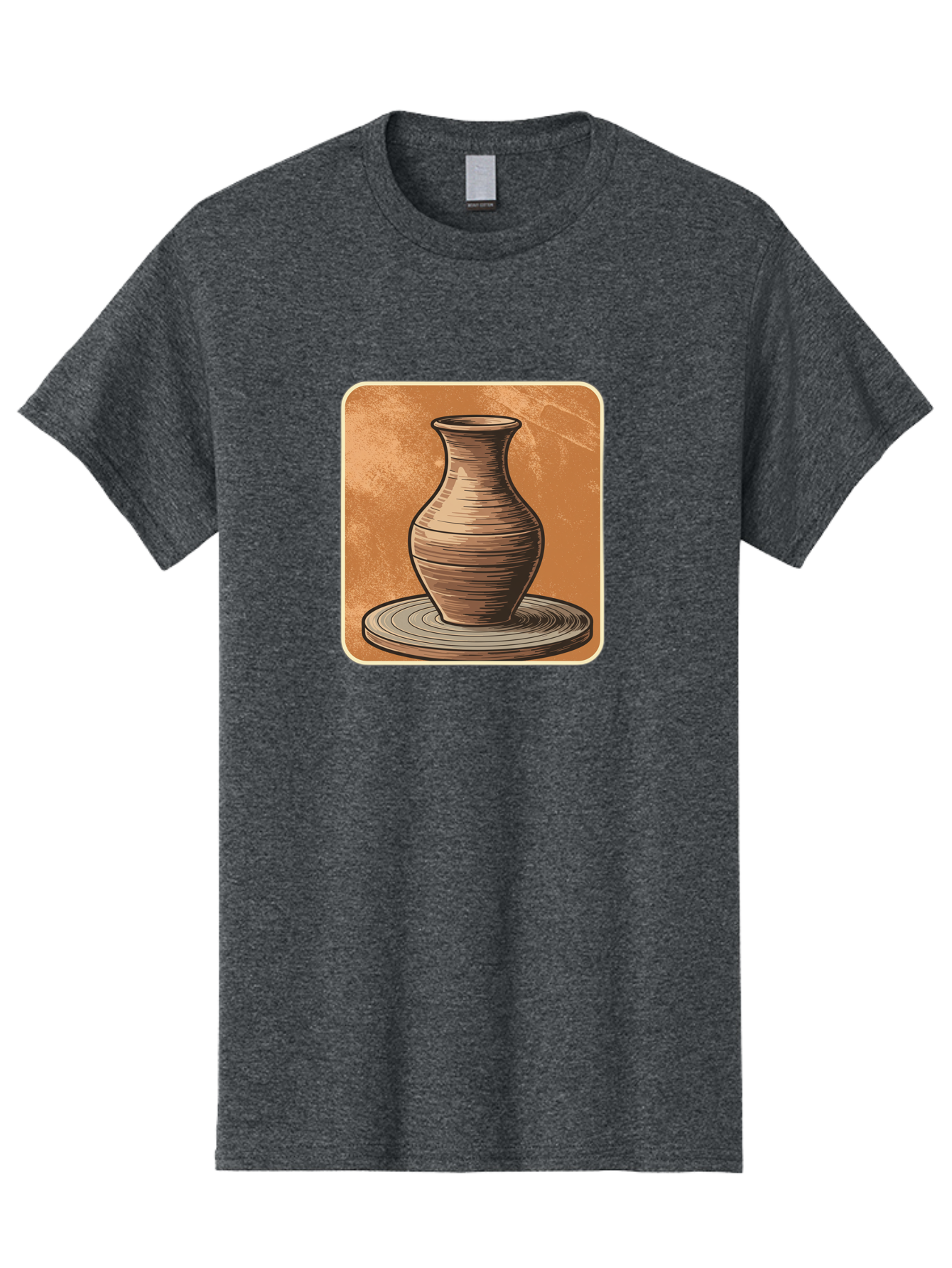 Pottery-Vase Men'S Graphic Tee, 100% Cotton, Comfortable Casual Summer Wear, Machine Washable, Pottery Wheel, Clay Vase, Handmade Ceramics, Artisanal Craftsmanship, Traditional Pottery, Earthenware, Terracotta, Pottery Making, Clay Modeling, Bab246