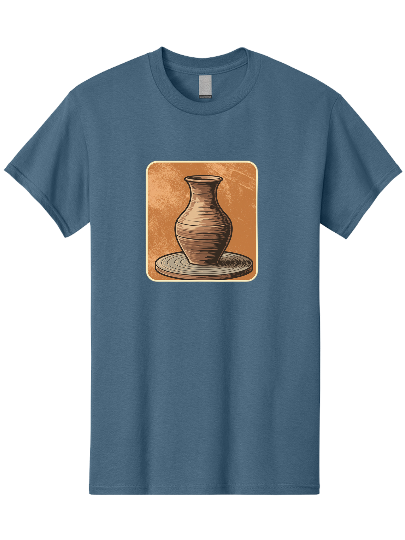 Pottery-Vase Men'S Graphic Tee, 100% Cotton, Comfortable Casual Summer Wear, Machine Washable, Pottery Wheel, Clay Vase, Handmade Ceramics, Artisanal Craftsmanship, Traditional Pottery, Earthenware, Terracotta, Pottery Making, Clay Modeling, Bab246
