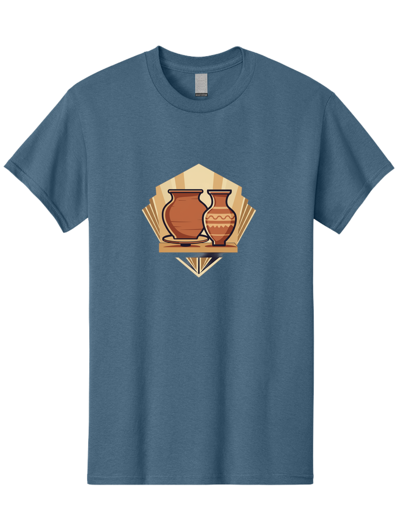 Pottery-Vases-1 Men'S Graphic Tee, 100% Cotton, Comfortable Casual Summer Wear, Machine Washable, Clay Pottery, Terracotta Vases, Decorative Pots, Traditional Ceramics, Handcrafted Art, Earthy Tones, Cultural Heritage, Artisanal Craftsmanship Bab247
