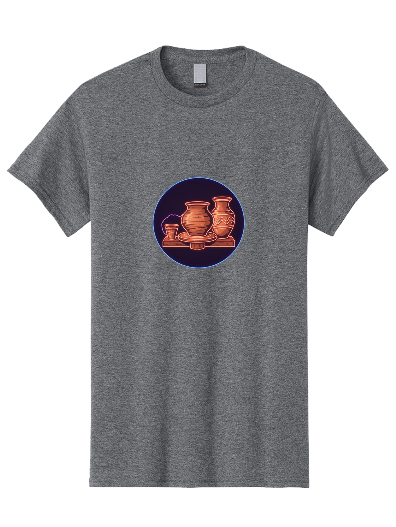 Pottery-Vases Men'S Graphic Tee, 100% Cotton, Comfortable Casual Summer Wear, Machine Washable, Clay Pots, Pottery, Ceramic Vases, Handcrafted Ceramics, Traditional Craftsmanship, Earthy Tones, Pottery Wheel, Rustic Charm, Cultural Heritage Bab248