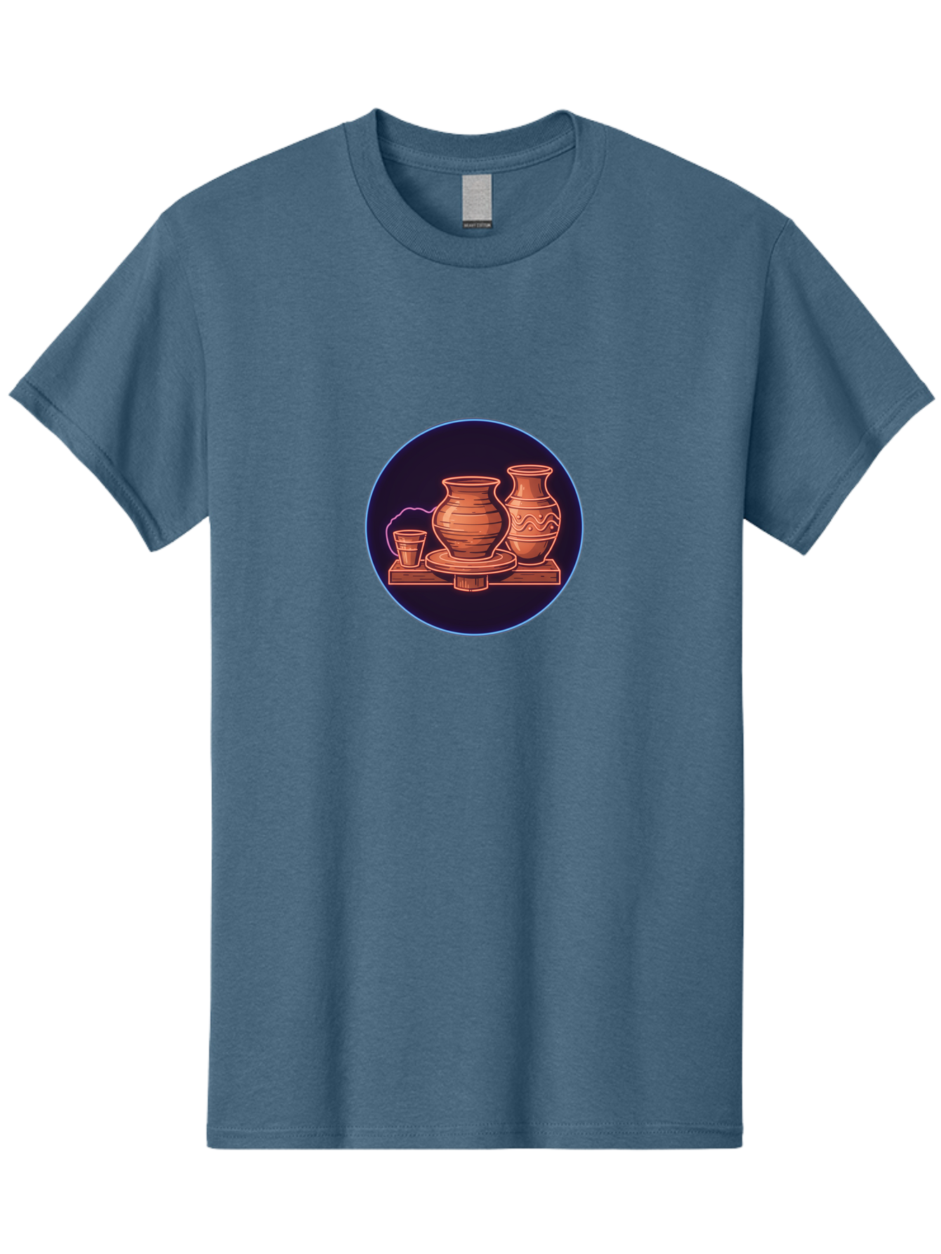 Pottery-Vases Men'S Graphic Tee, 100% Cotton, Comfortable Casual Summer Wear, Machine Washable, Clay Pots, Pottery, Ceramic Vases, Handcrafted Ceramics, Traditional Craftsmanship, Earthy Tones, Pottery Wheel, Rustic Charm, Cultural Heritage Bab248