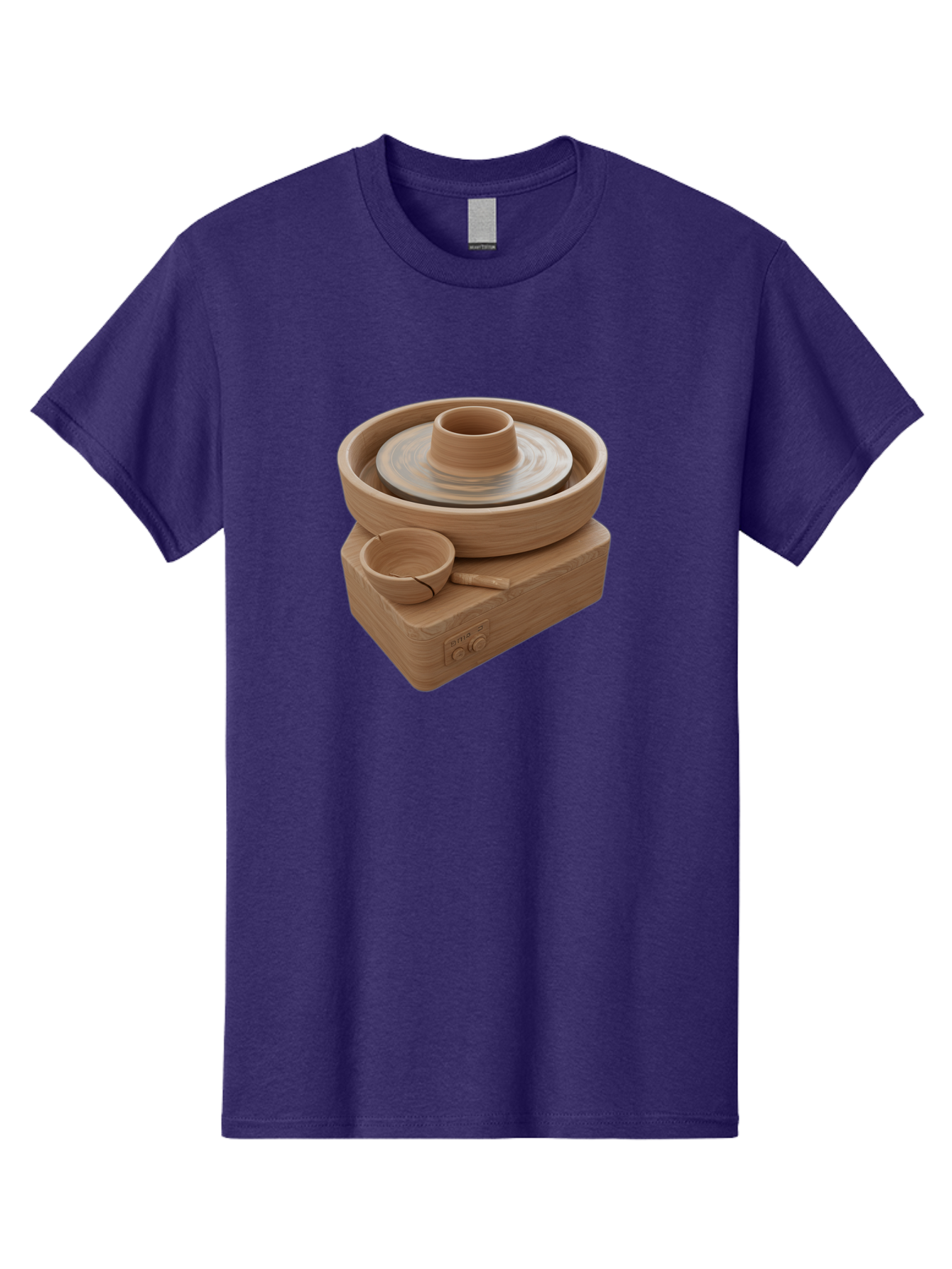 Pottery-Wheel-4 Men'S Graphic Tee, 100% Cotton, Comfortable Casual Summer Wear, Machine Washable, Potter'S Wheel, Clay Pot, Ceramics, Pottery Wheel, Handmade Crafts, Creative Art, Pottery Tools, Artisan Work, Clay Modeling, Pottery Making Bab252