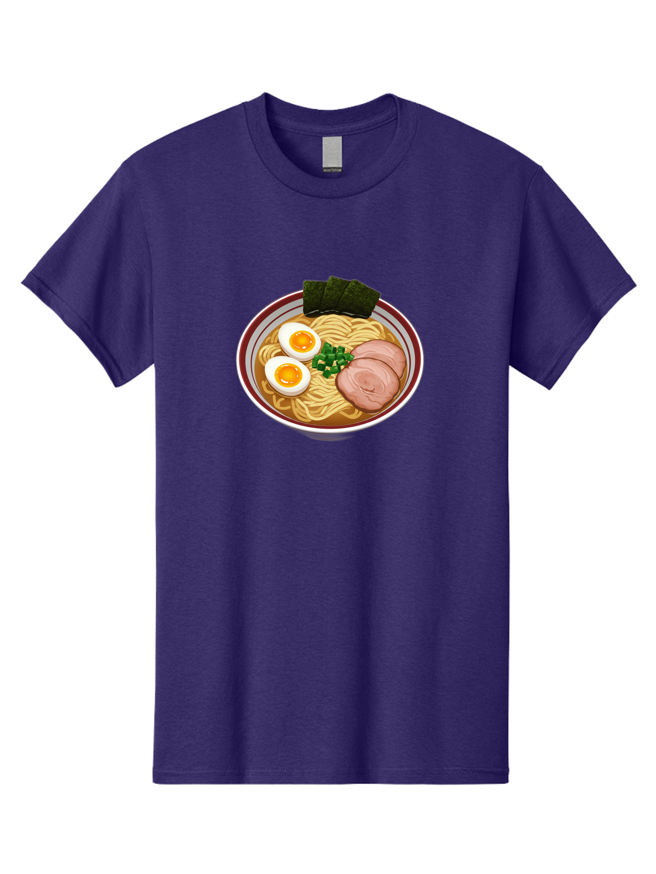 Ramen-13 Men'S Graphic Tee, 100% Cotton, Comfortable Casual Summer Wear, Machine Washable, Bowl Of Ramen, Steaming Hot Noodles, Sliced Pork, Soft-Boiled Egg, Seaweed, Green Onions, Savory Broth, Japanese Cuisine, Comforting Dish, Noodle Soup Bab279
