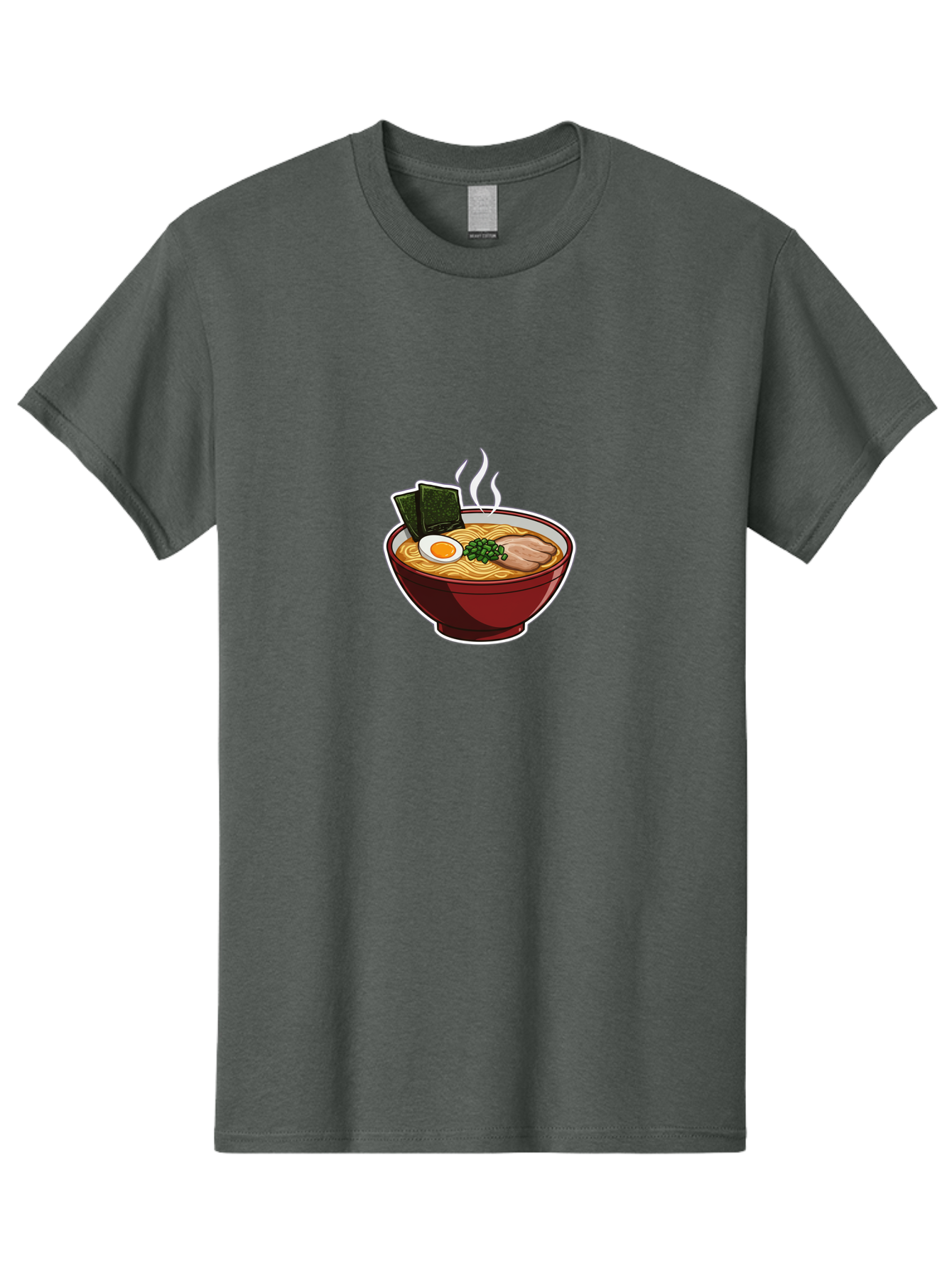 Ramen-15 Men'S Graphic Tee, 100% Cotton, Comfortable Casual Summer Wear, Machine Washable, Steaming Hot Ramen, Japanese Noodle Soup, Boiled Egg, Green Onions, Slices Of Pork, Seaweed, Savory Broth, Asian Cuisine, Comfort Food, Noodle Dishes Bab281