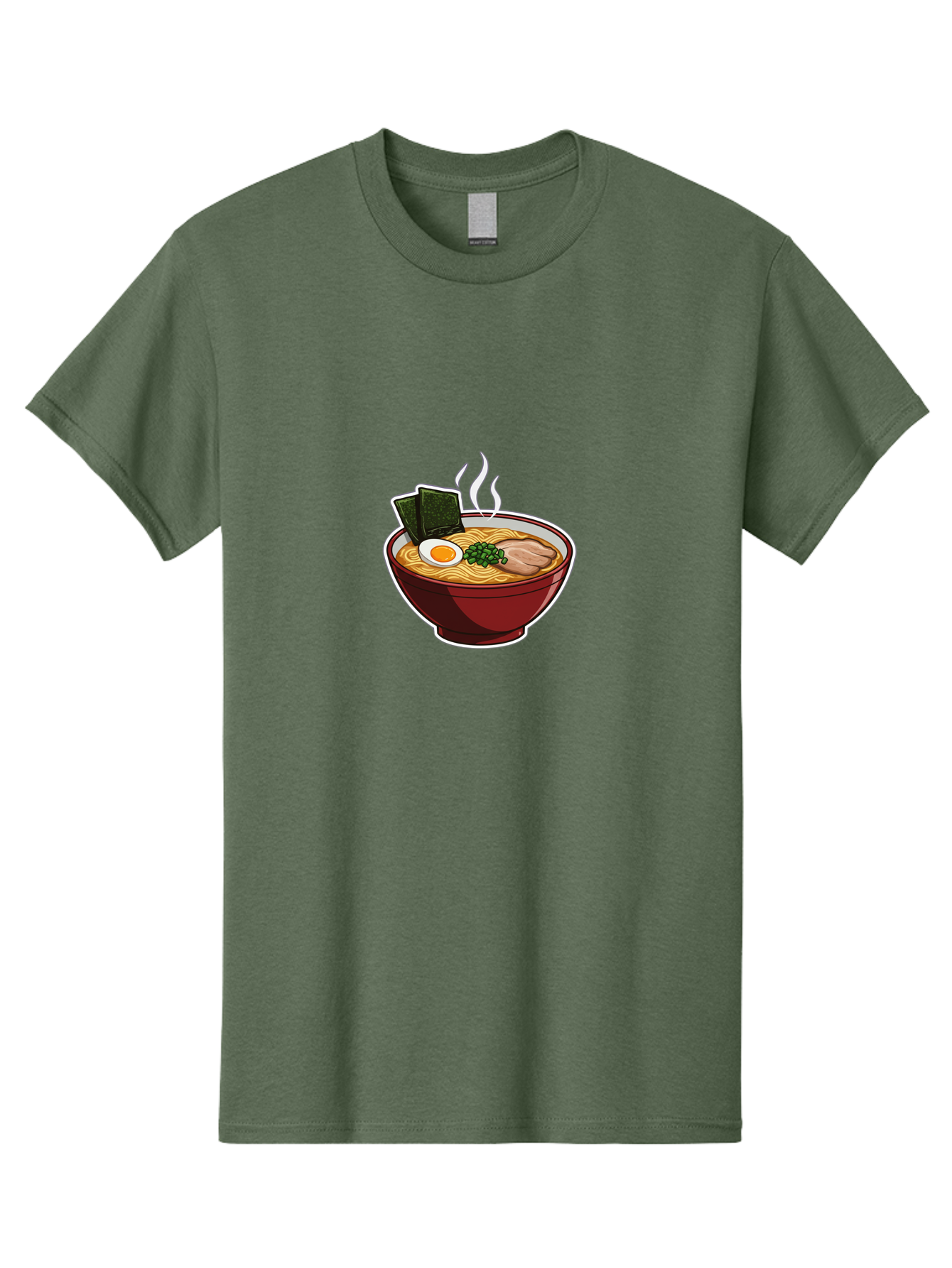 Ramen-15 Men'S Graphic Tee, 100% Cotton, Comfortable Casual Summer Wear, Machine Washable, Steaming Hot Ramen, Japanese Noodle Soup, Boiled Egg, Green Onions, Slices Of Pork, Seaweed, Savory Broth, Asian Cuisine, Comfort Food, Noodle Dishes Bab281