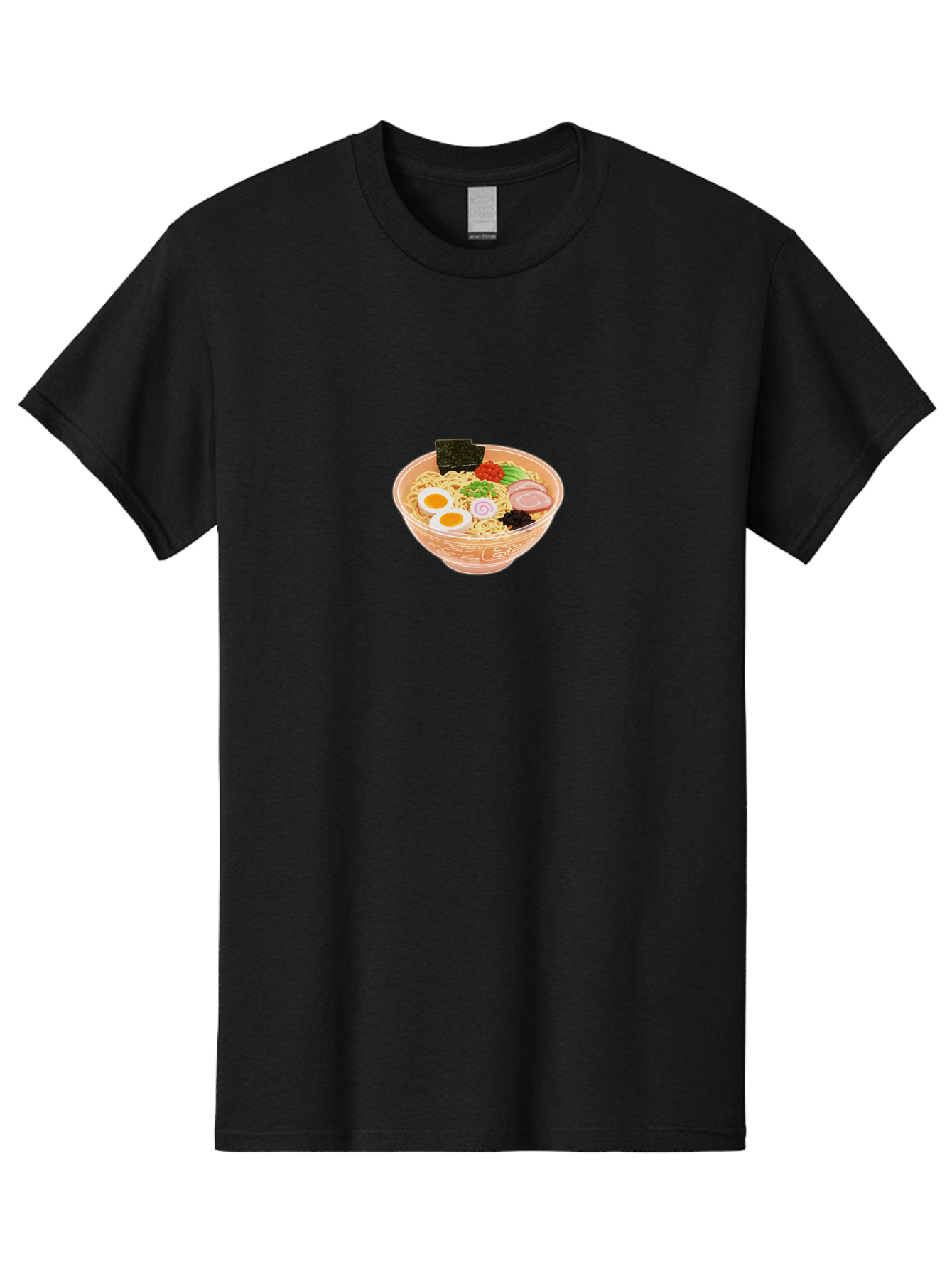 Ramen-2 Men'S Graphic Tee, 100% Cotton, Comfortable Casual Summer Wear, Machine Washable, Steaming Bowl Of Ramen, Noodles, Boiled Egg, Sliced Pork, Green Onions, Seaweed, Red Pepper, Savory Dish, Asian Cuisine, Comfort Food, Delicious Meal, Bab282