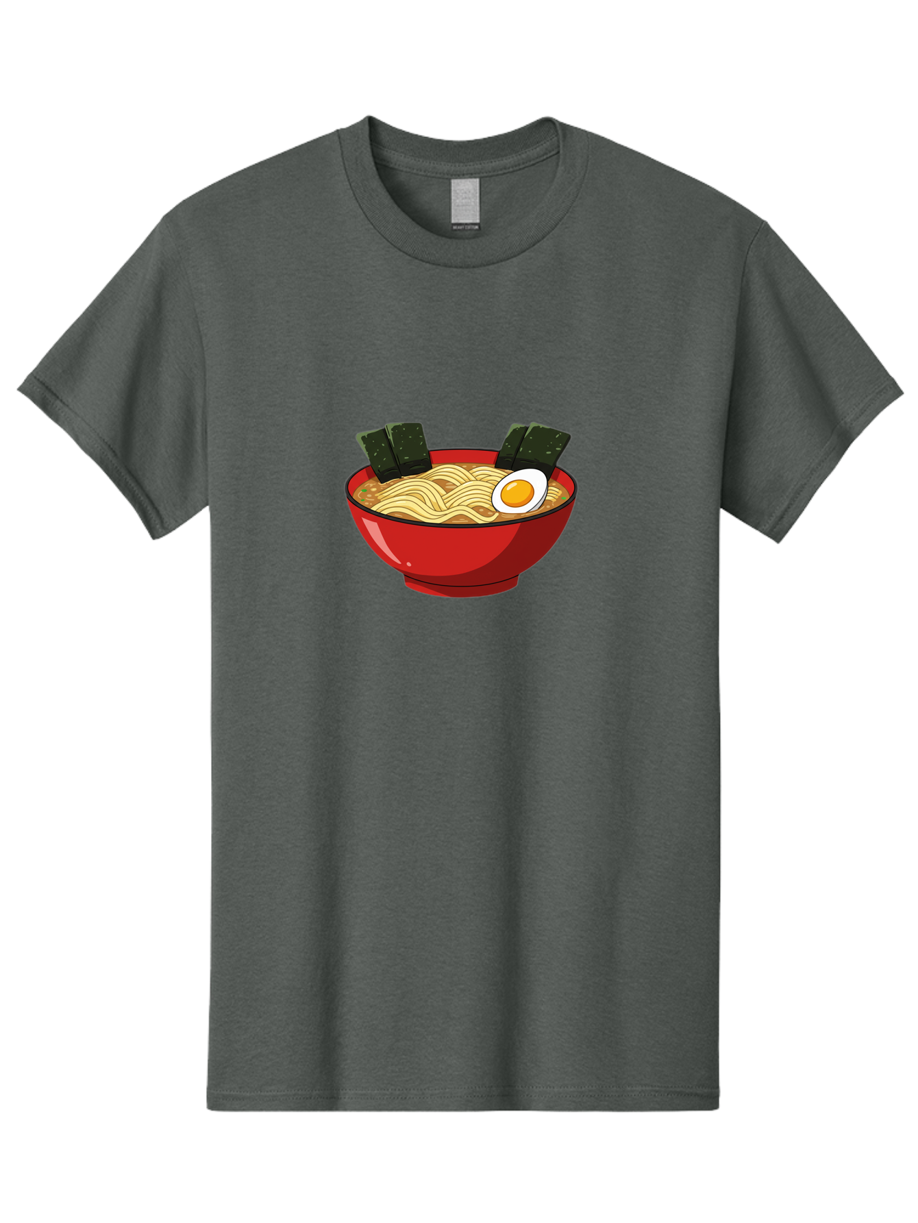 Ramen-9 Men'S Graphic Tee, 100% Cotton, Comfortable Casual Summer Wear, Machine Washable, Steaming Bowl Of Ramen, Savory Broth, Springy Noodles, Boiled Egg, Seaweed Strips, Japanese Cuisine, Comfort Food, Noodle Soup Bab289