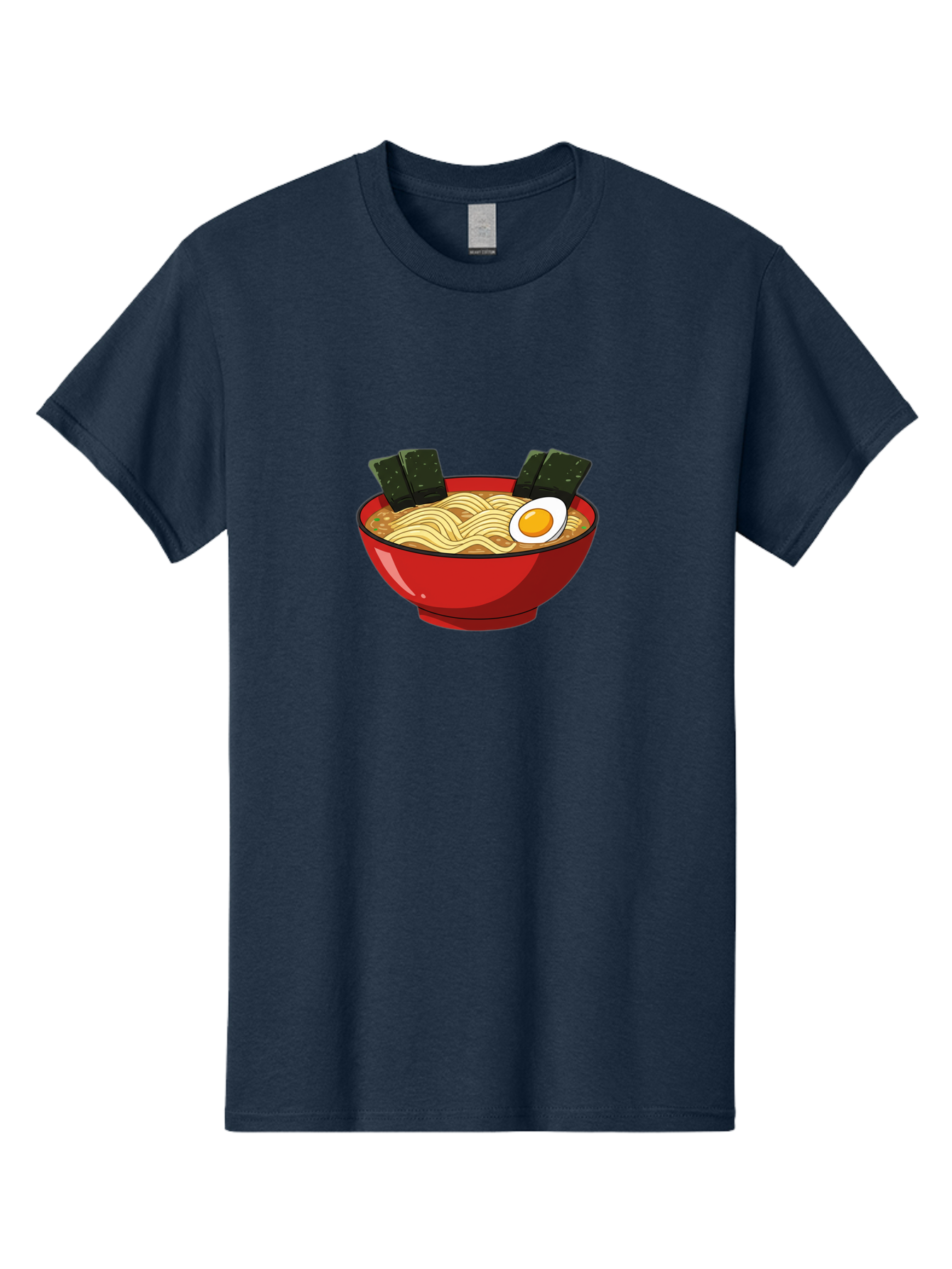 Ramen-9 Men'S Graphic Tee, 100% Cotton, Comfortable Casual Summer Wear, Machine Washable, Steaming Bowl Of Ramen, Savory Broth, Springy Noodles, Boiled Egg, Seaweed Strips, Japanese Cuisine, Comfort Food, Noodle Soup Bab289