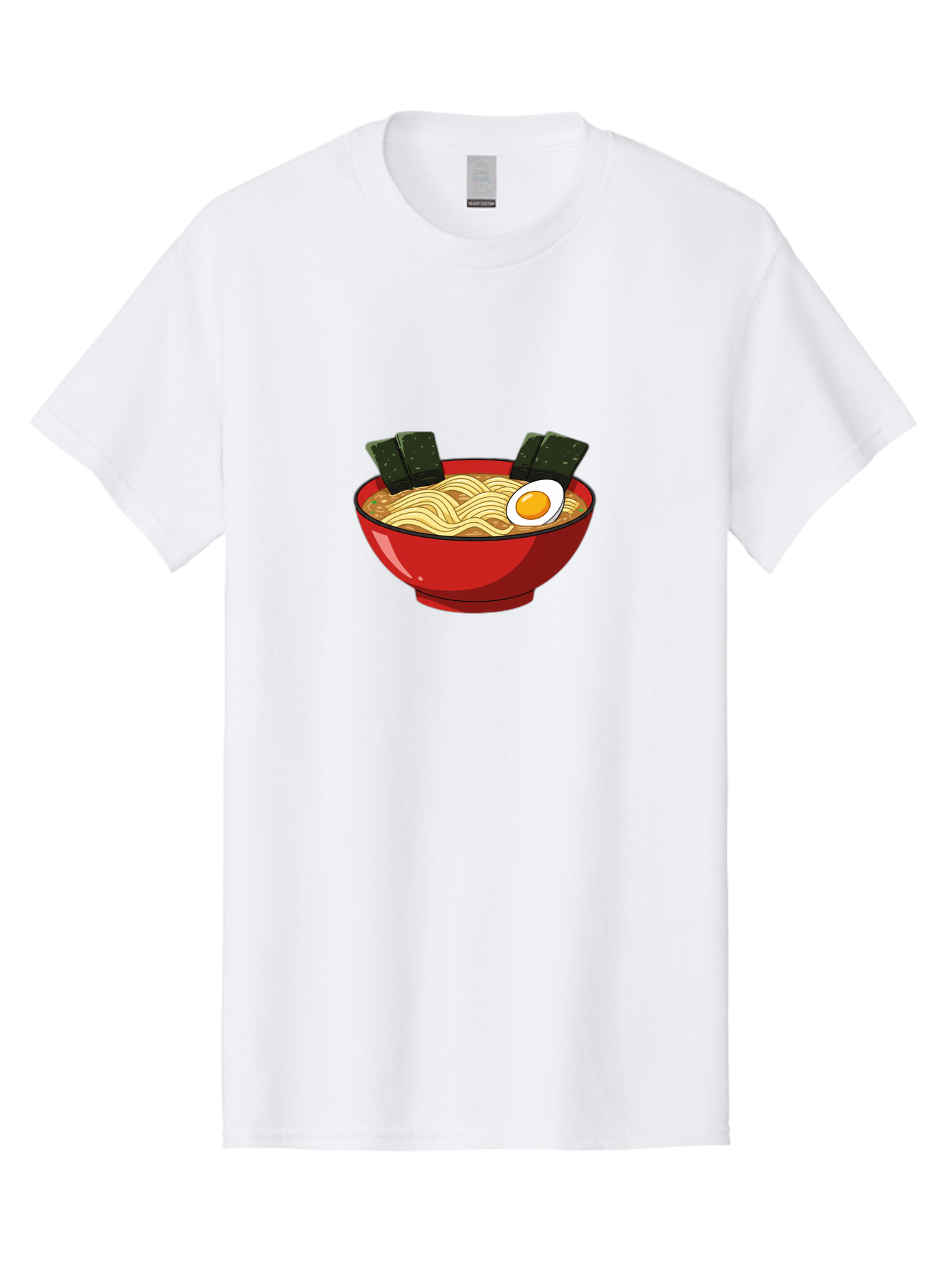 Ramen-9 Men'S Graphic Tee, 100% Cotton, Comfortable Casual Summer Wear, Machine Washable, Steaming Bowl Of Ramen, Savory Broth, Springy Noodles, Boiled Egg, Seaweed Strips, Japanese Cuisine, Comfort Food, Noodle Soup Bab289