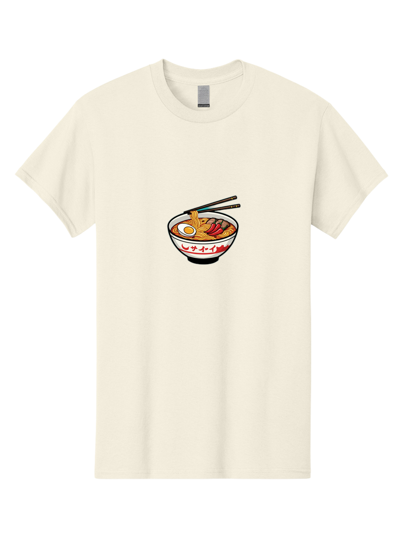 Ramen-Bowl-9 Men'S Graphic Tee, 100% Cotton, Comfortable Casual Summer Wear, Machine Washable, Bowl Of Ramen, Japanese Noodle Soup, Spicy Food, Hot Meal, Savory Dish, Noodle Bowl, Steaming Hot, Egg, Meat, Chili Peppers, Asian Cuisine, Bab299